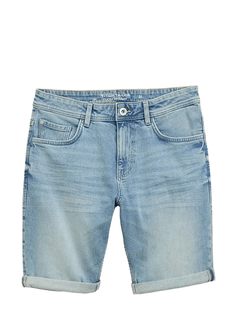 Tom Tailor - TTJOSH REGULAR SHORTS - jorts - light stone blue denim - 1