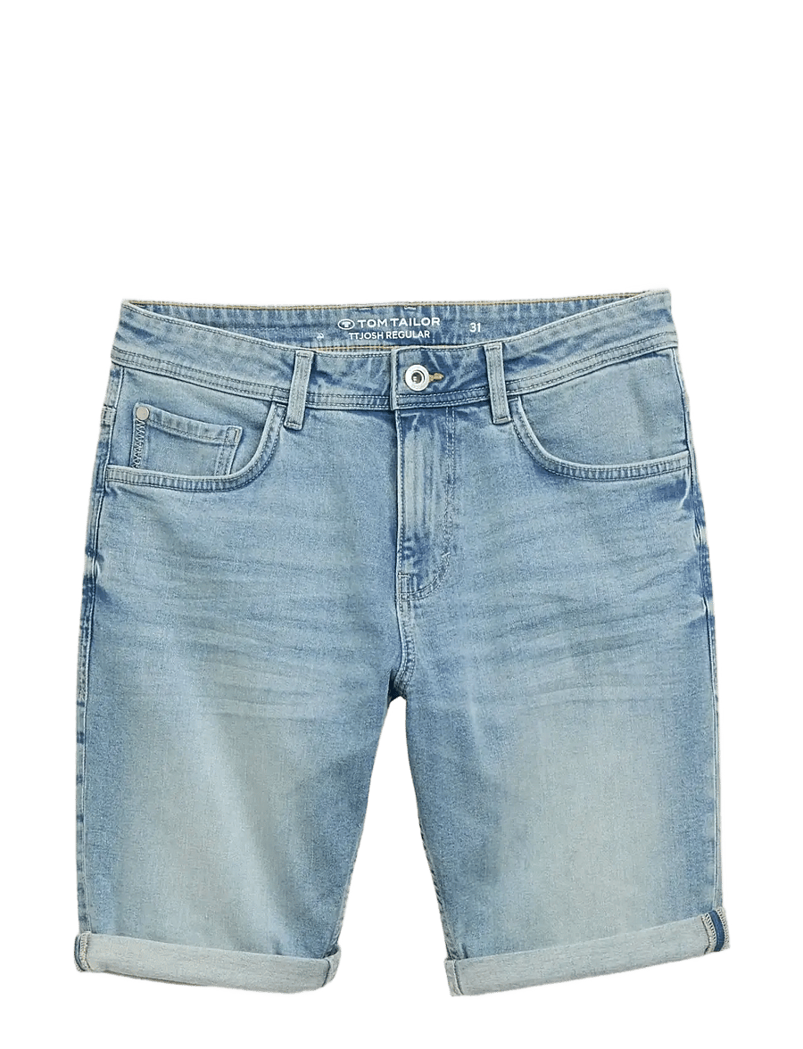 Tom Tailor - TTJOSH REGULAR SHORTS - jorts - light stone blue denim - 1