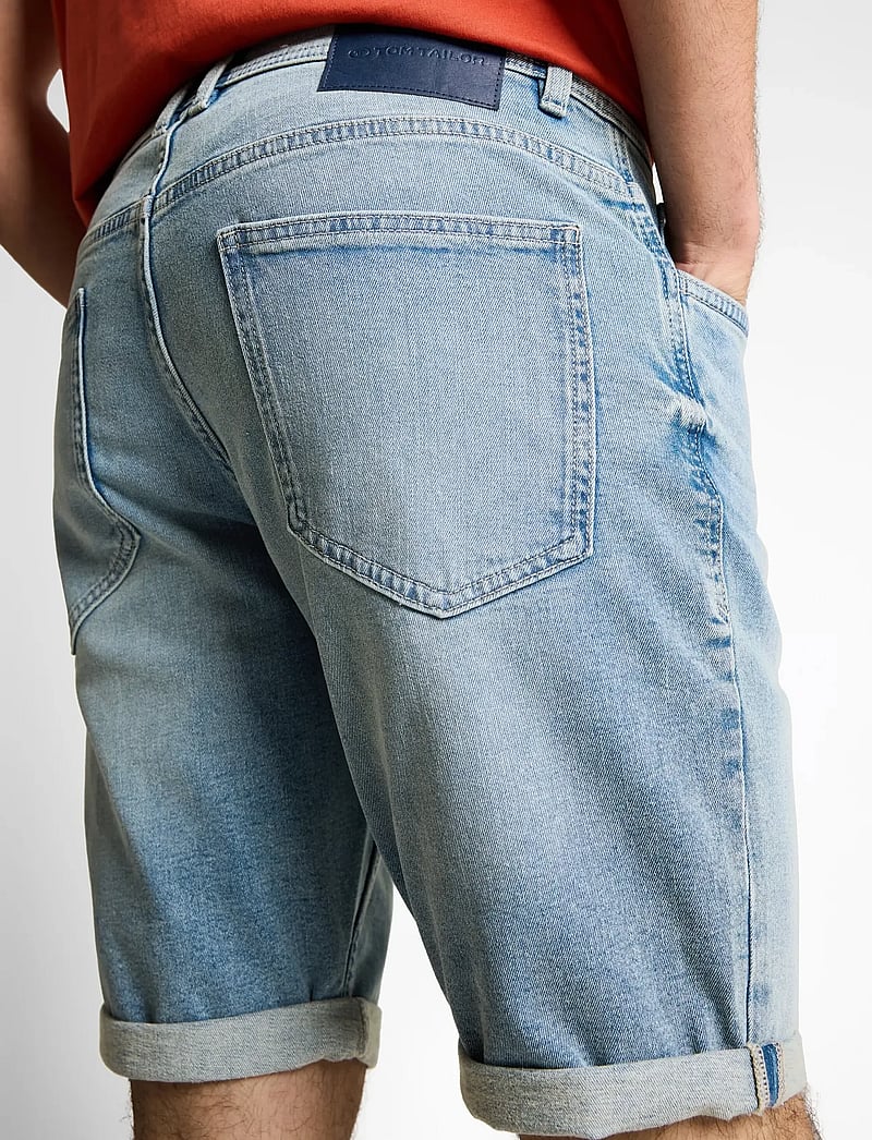 Tom Tailor - TTJOSH REGULAR SHORTS - jorts - light stone blue denim - 4