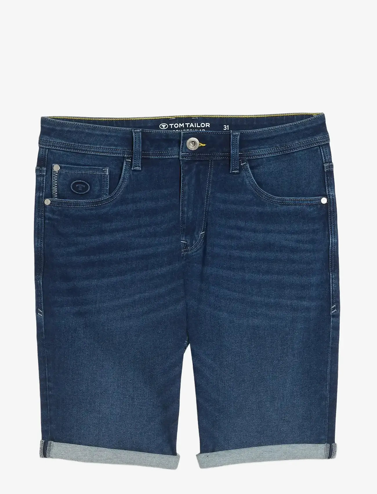 Tom Tailor - TTJOSH REGULAR SHORTS - laveste priser - used mid stone blue denim - 1