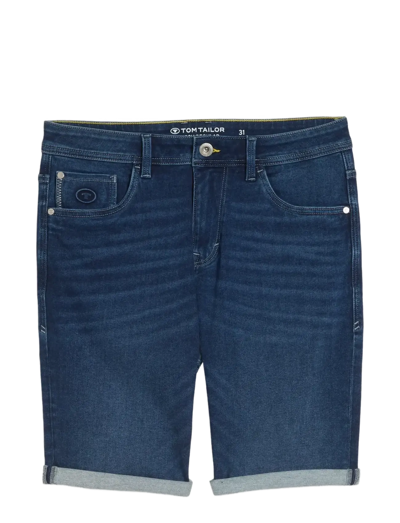 Tom Tailor TTJOSH REGULAR SHORTS - Uus - USED MID STONE BLUE DENIM / blue