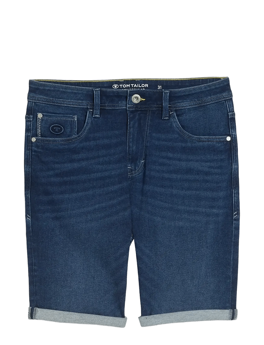 Tom Tailor - TTJOSH REGULAR SHORTS - jorts - used mid stone blue denim - 1