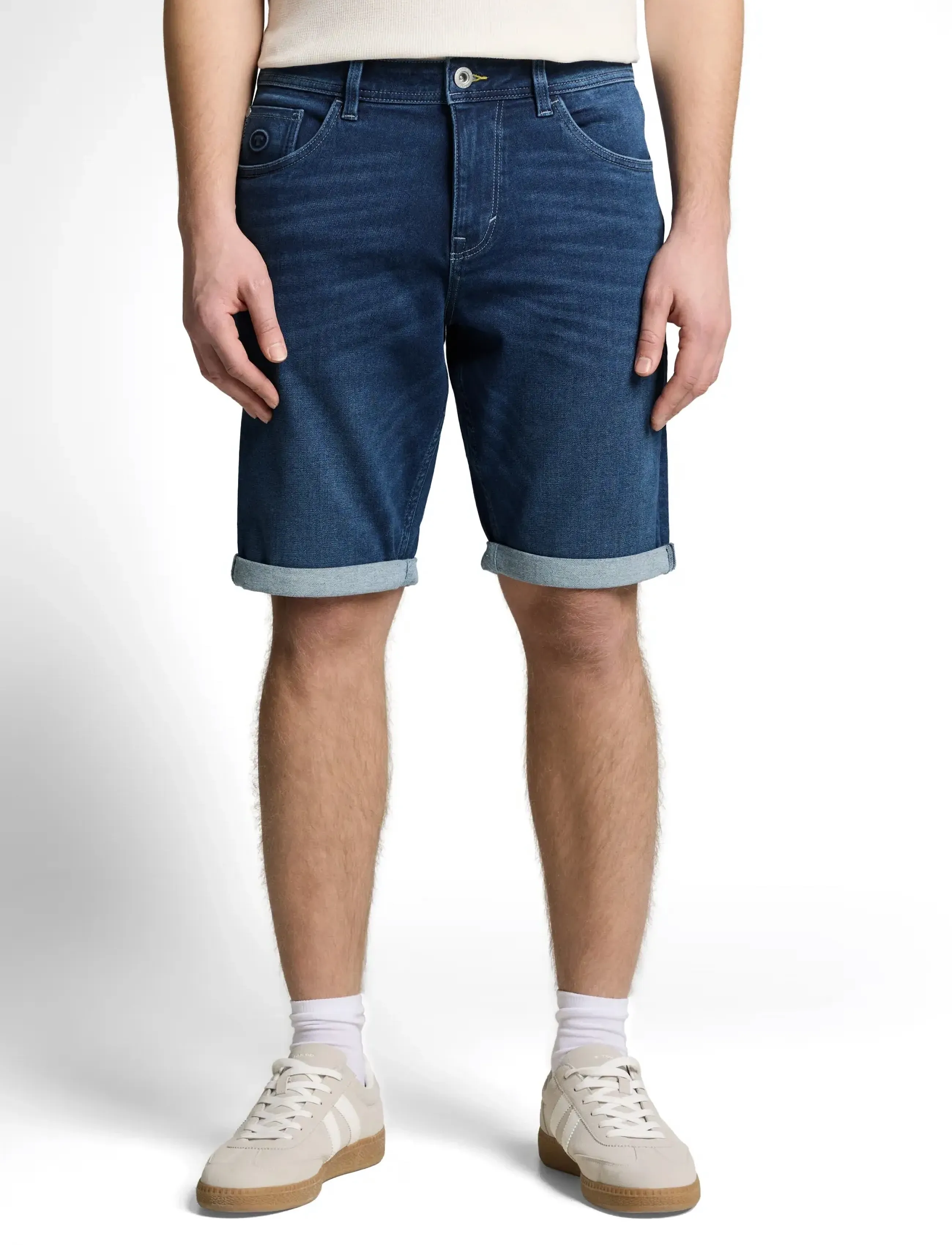 Tom Tailor - TTJOSH REGULAR SHORTS - laveste priser - used mid stone blue denim - 3
