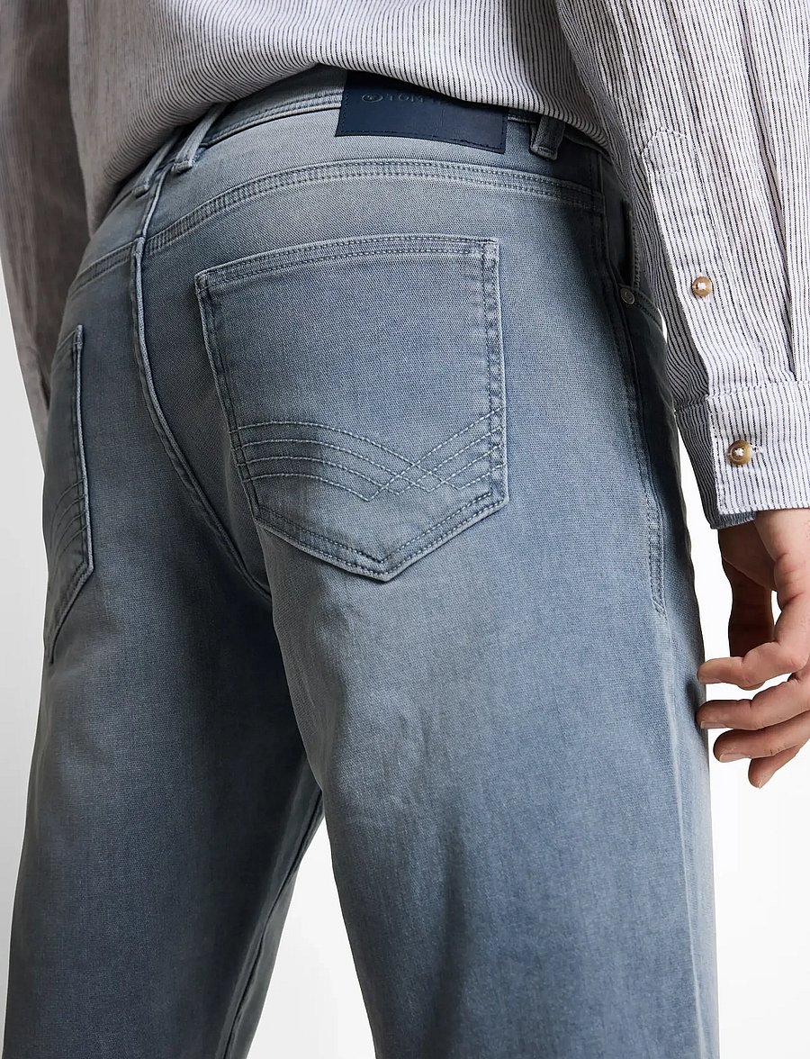 Tom Tailor - TTJOSH REGULAR SHORTS - jorts - mid stone blue grey denim - 4
