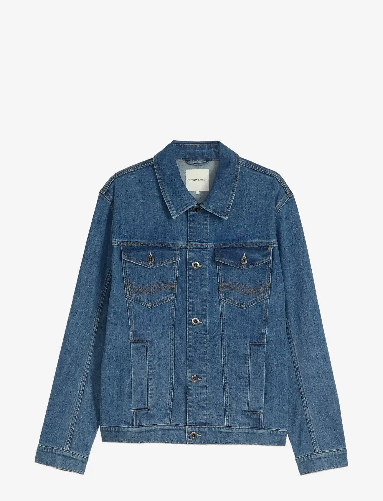Tom Tailor - denim jacket - wiosenne kurtki - mid stone bright blue denim - 1