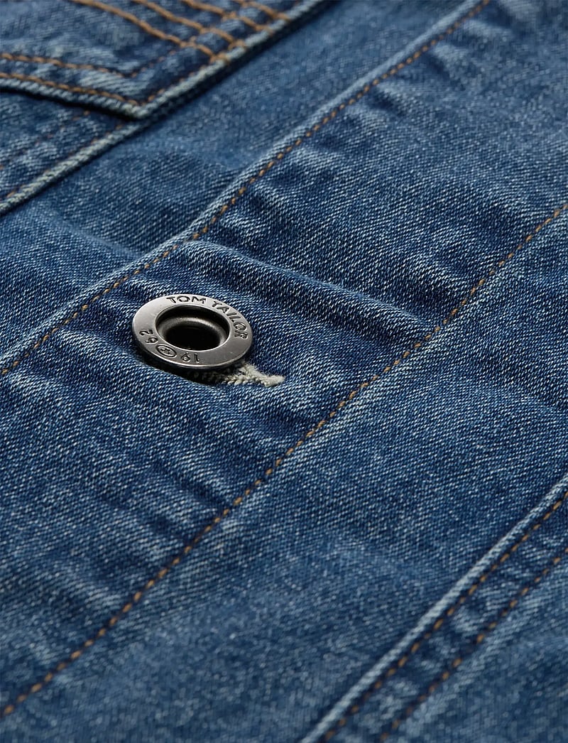 Tom Tailor - denim jacket - gefütterte denimjacken - mid stone bright blue denim - 5