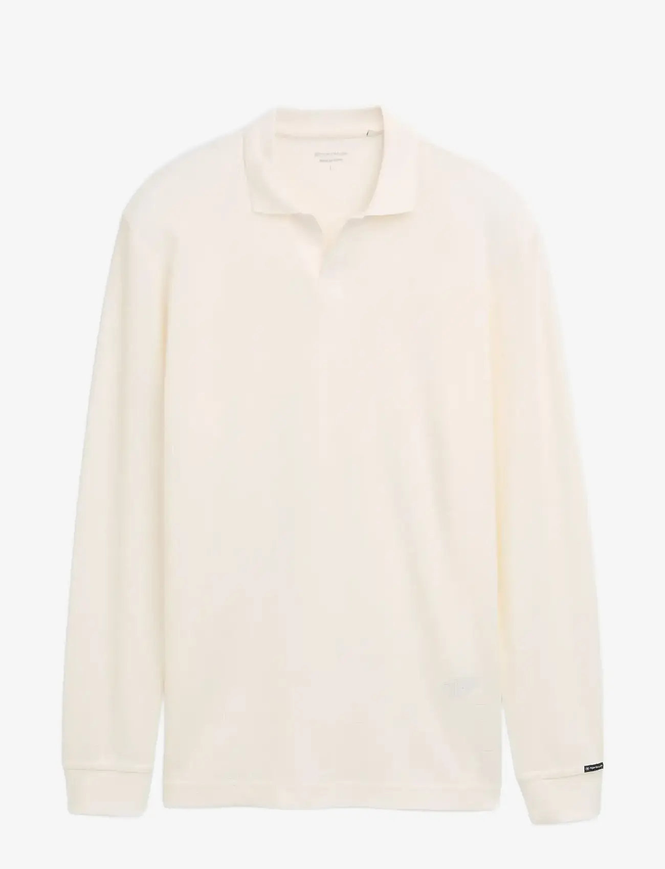 Tom Tailor - structured resort collar polo - kootud polosärgid - gardenia white - 1