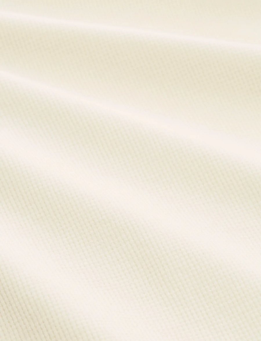 Tom Tailor - structured resort collar polo - pikkade varrukatega kootud polod - gardenia white - 5