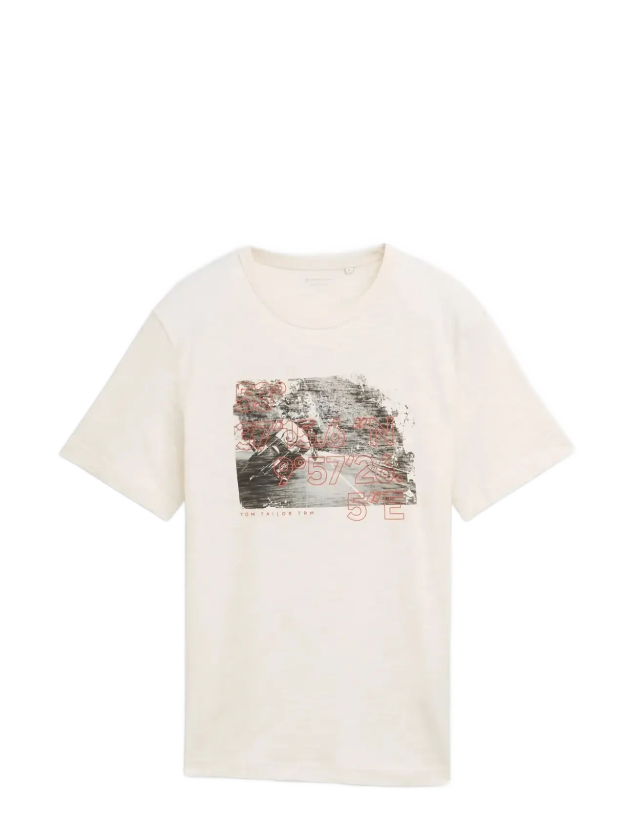 Tom Tailor photoprint  t-shirt - TOM TAILOR - GARDENIA WHITE / cream