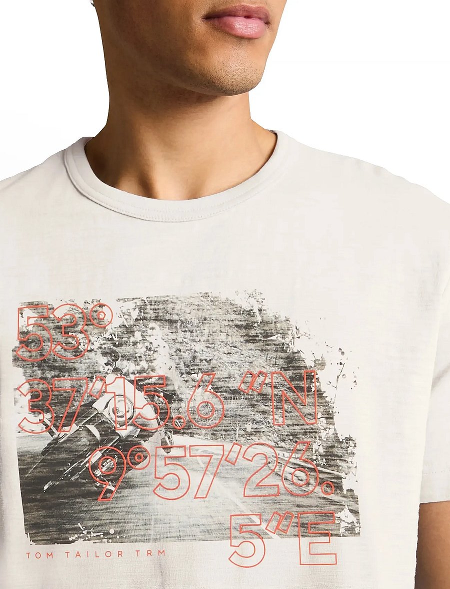 Tom Tailor - photoprint t-shirt - lühikeste varrukatega t-särgid - gardenia white - 3
