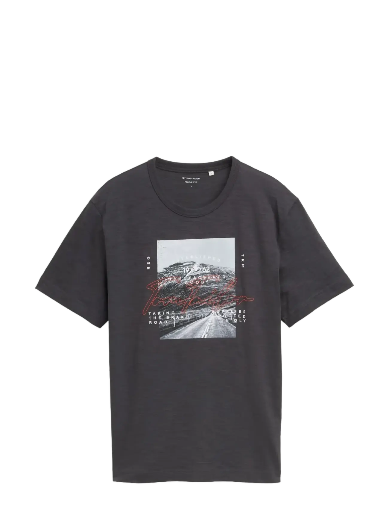 Tom Tailor photoprint  t-shirt - TOM TAILOR - TARMAC GREY / grey