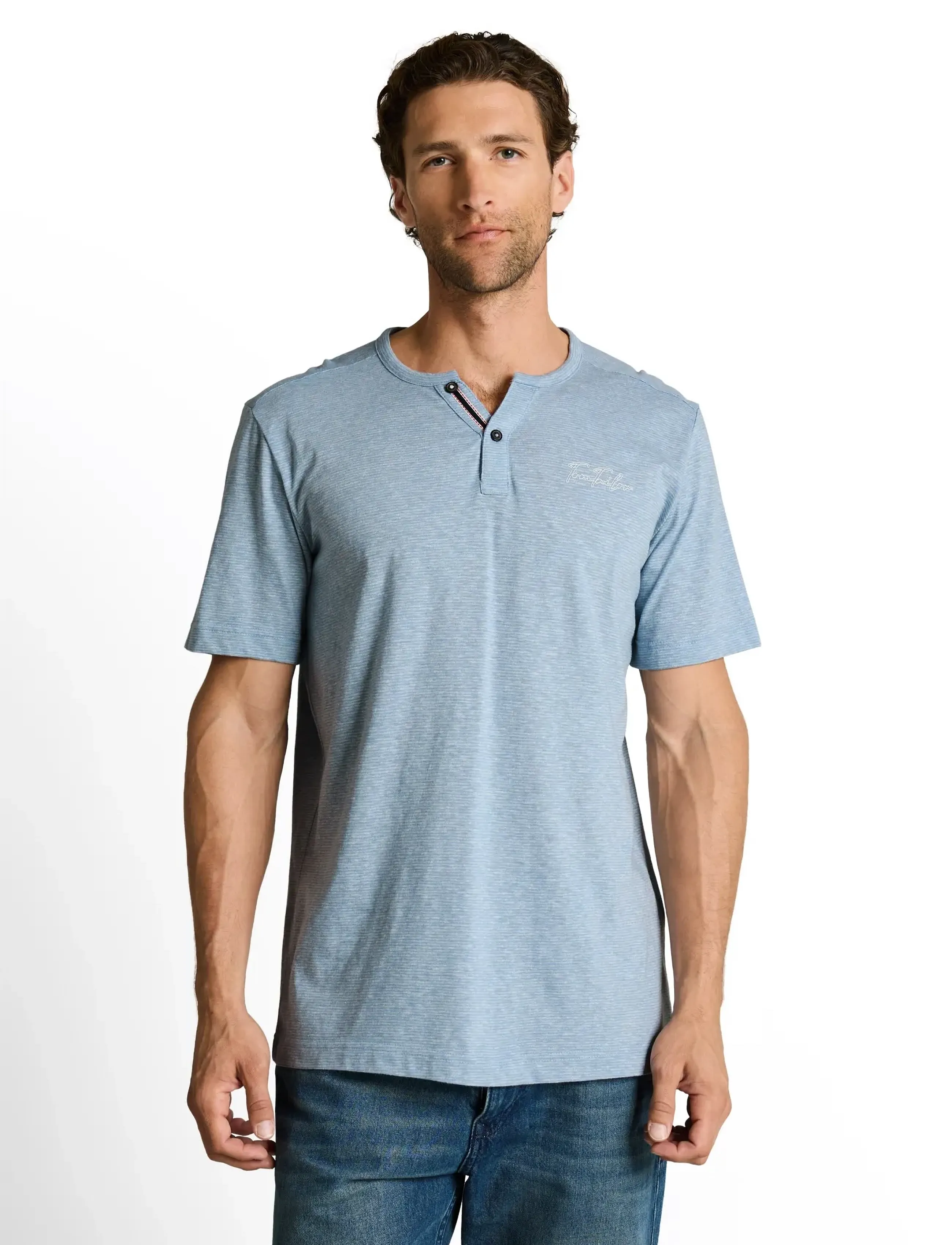 Tom Tailor - fine striped serafino - die niedrigsten preise - spring blue fine stripe - 3