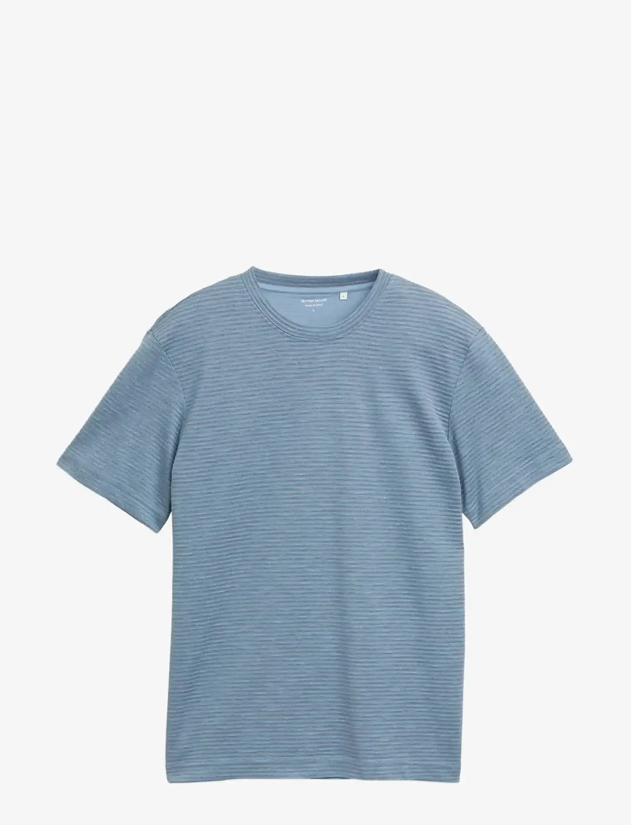 Tom Tailor - striped t-shirt - kurzärmelig - blue grey grindle stripe - 1