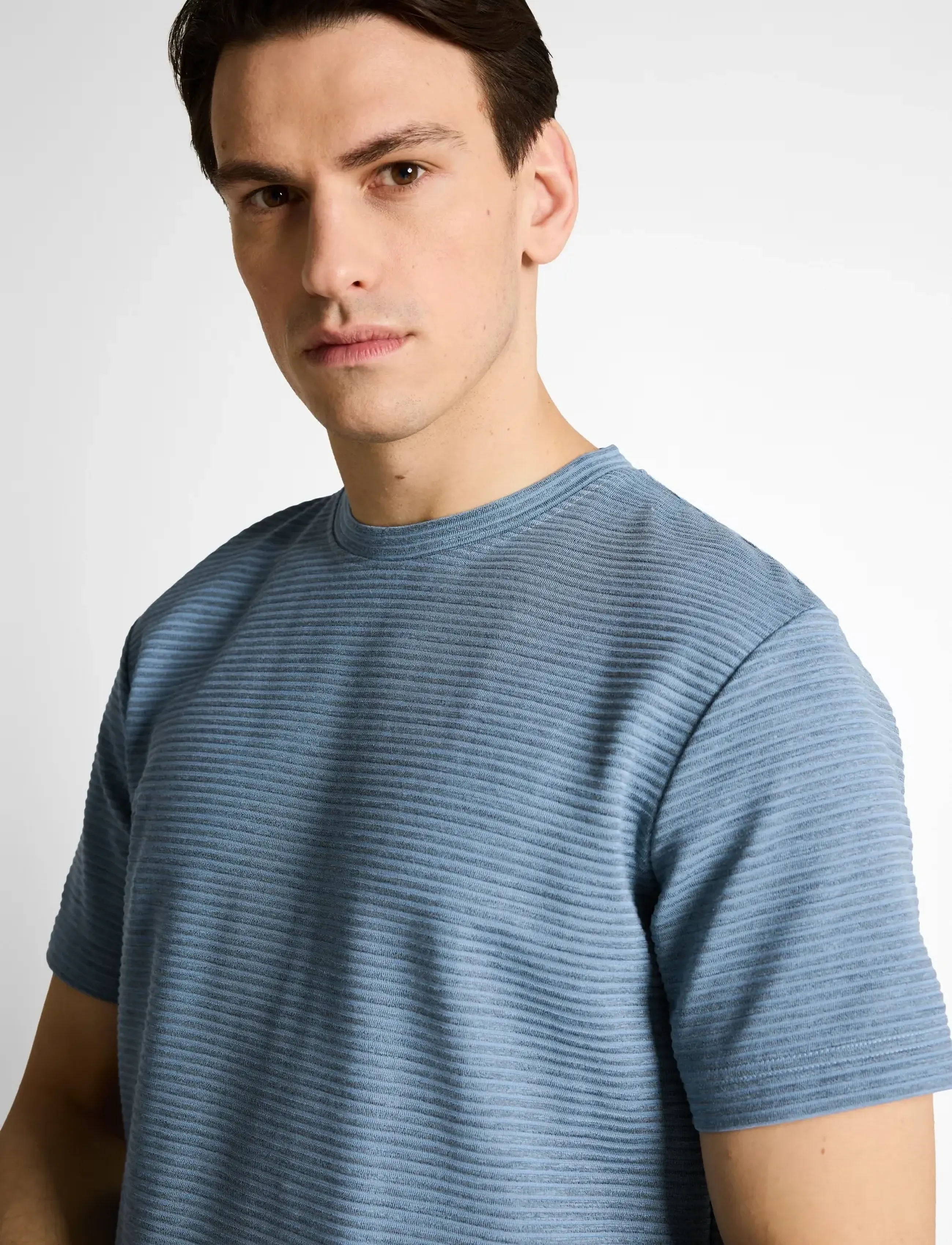 Tom Tailor - striped t-shirt - die niedrigsten preise - blue grey grindle stripe - 4