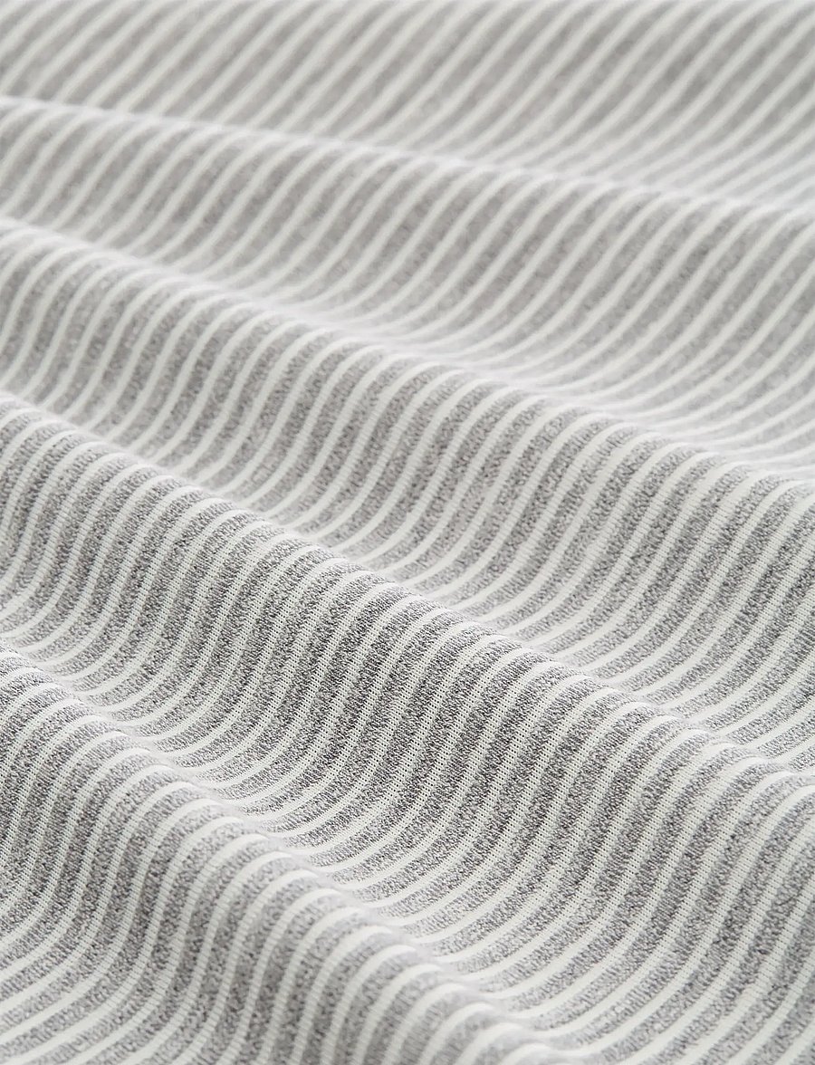 Tom Tailor - striped t-shirt - kurzärmelige t-shirts - white grey grindle stripe - 5