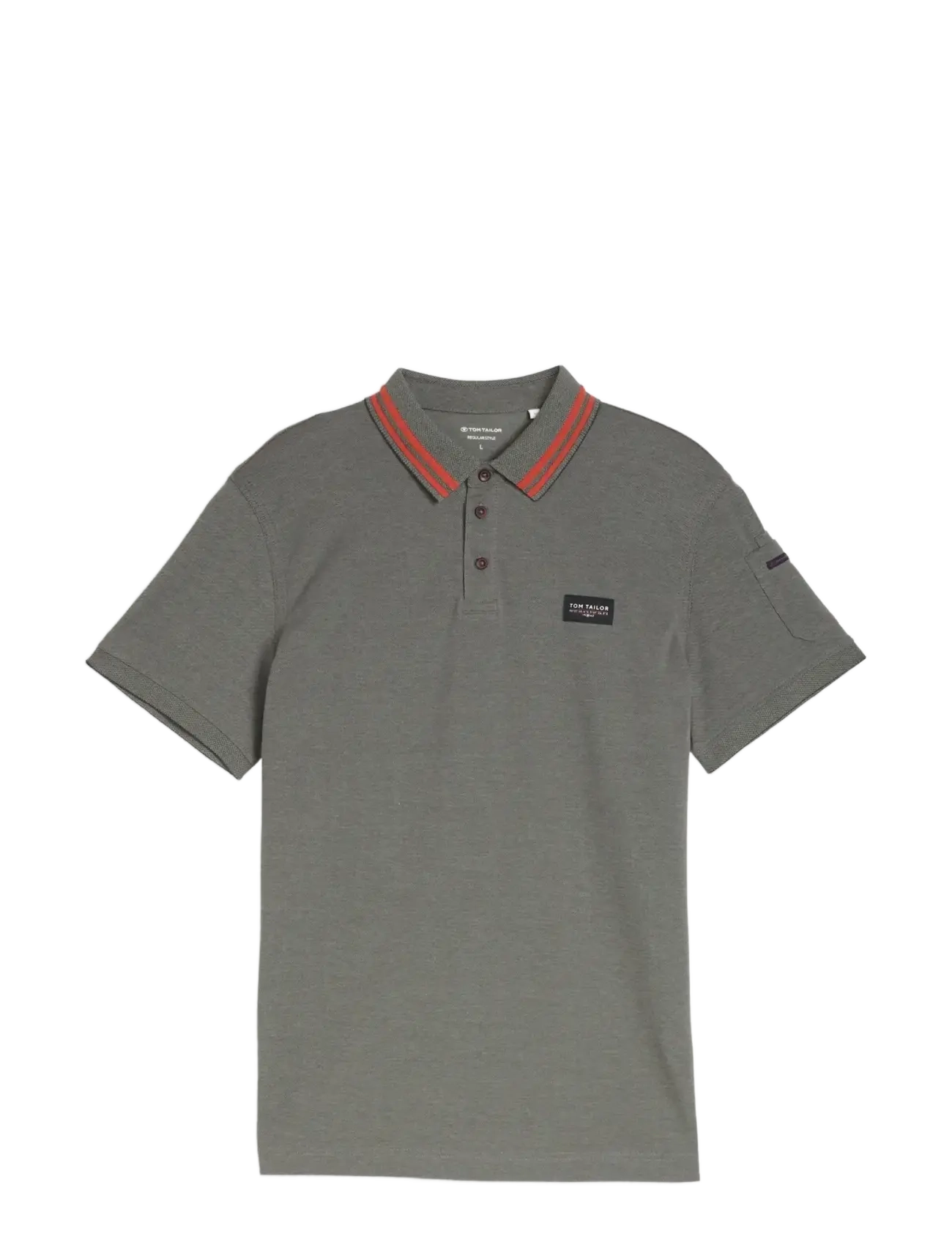 TOM TAILOR Detailed Polo Khaki - XL - Herren