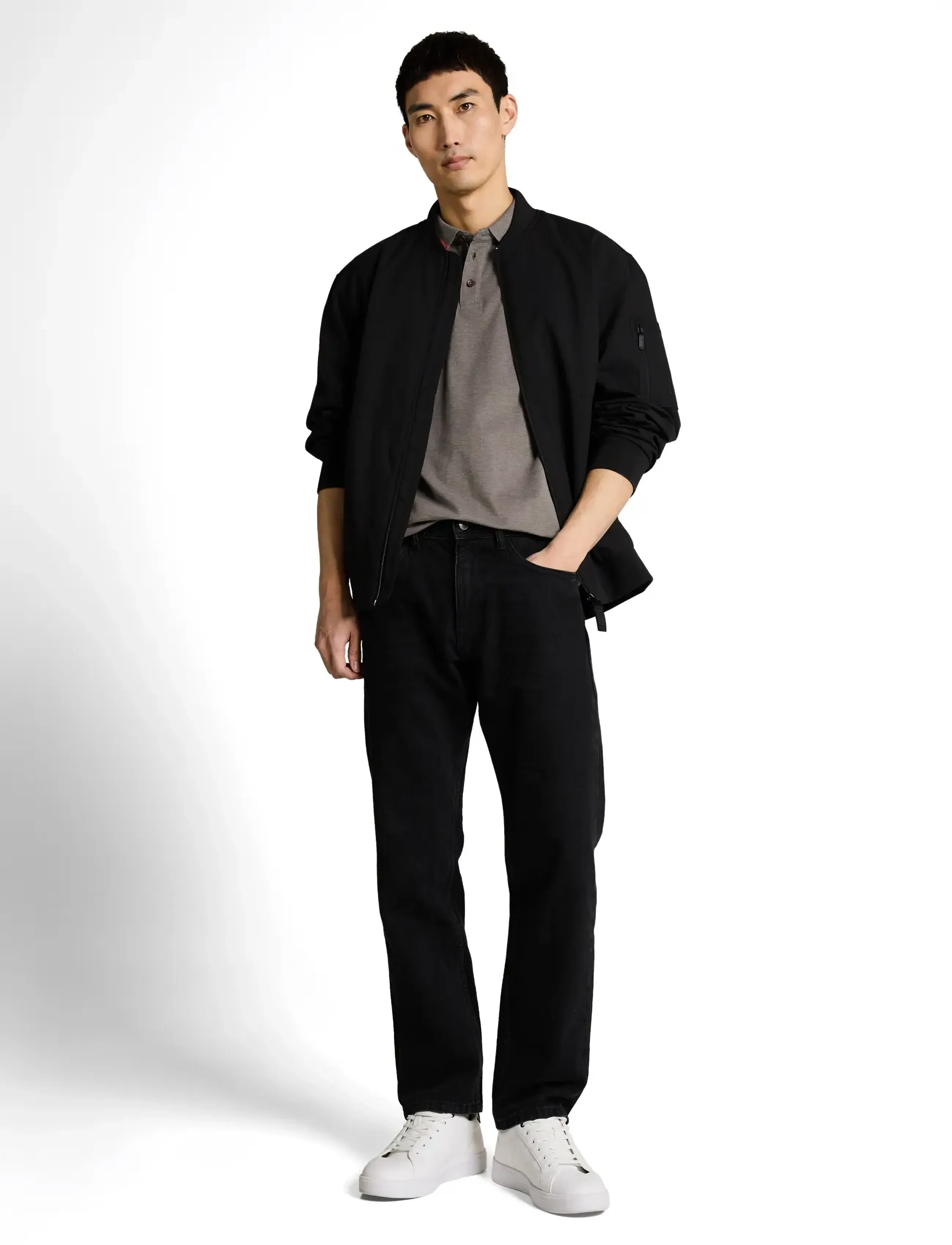 Tom Tailor Detailed Polo, XXL, Khaki green, Poloer > Kortærmede, Herre