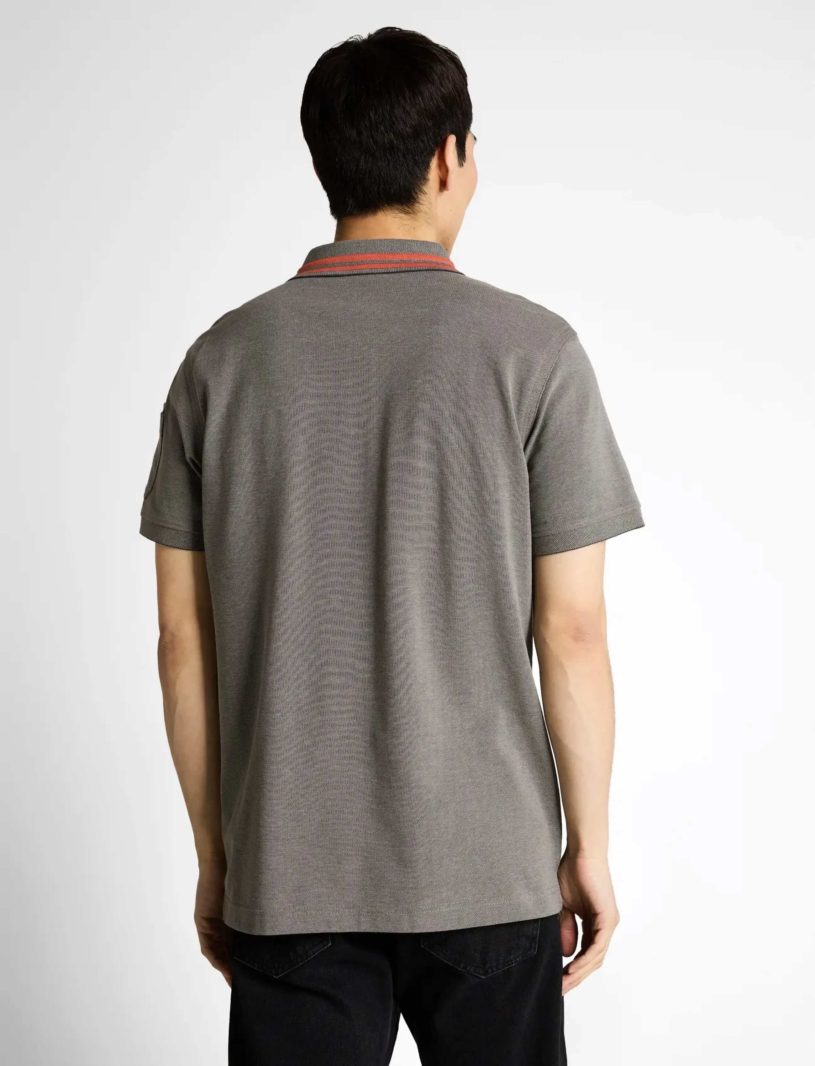 Tom Tailor - detailed polo - kortærmede poloer - olive green grey two tone - 2