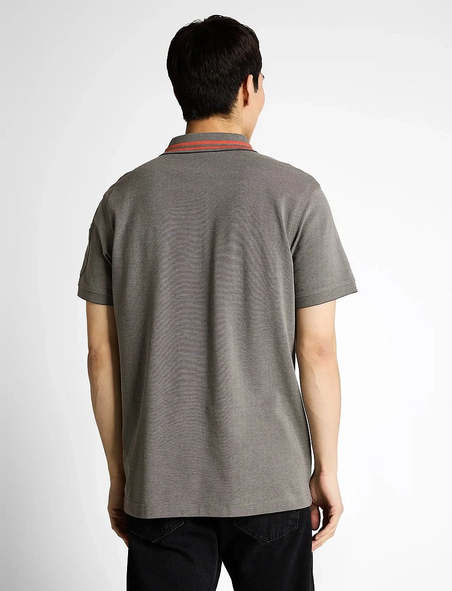 Tom Tailor - detailed polo - kurzärmelig - olive green grey two tone - 2