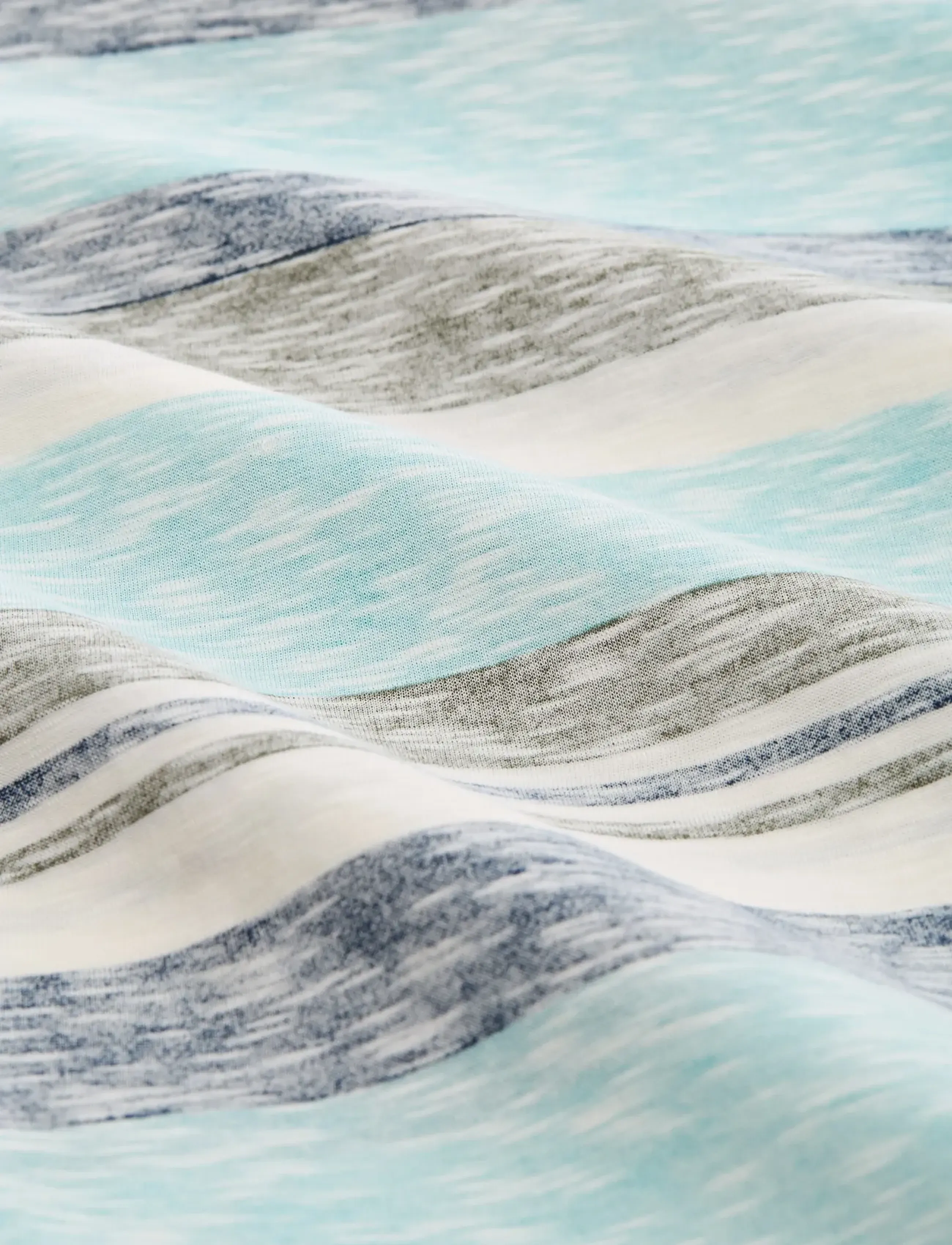 Tom Tailor - inside printed stripe t-shirt - kurzärmelig - river teal multi color stripe - 5