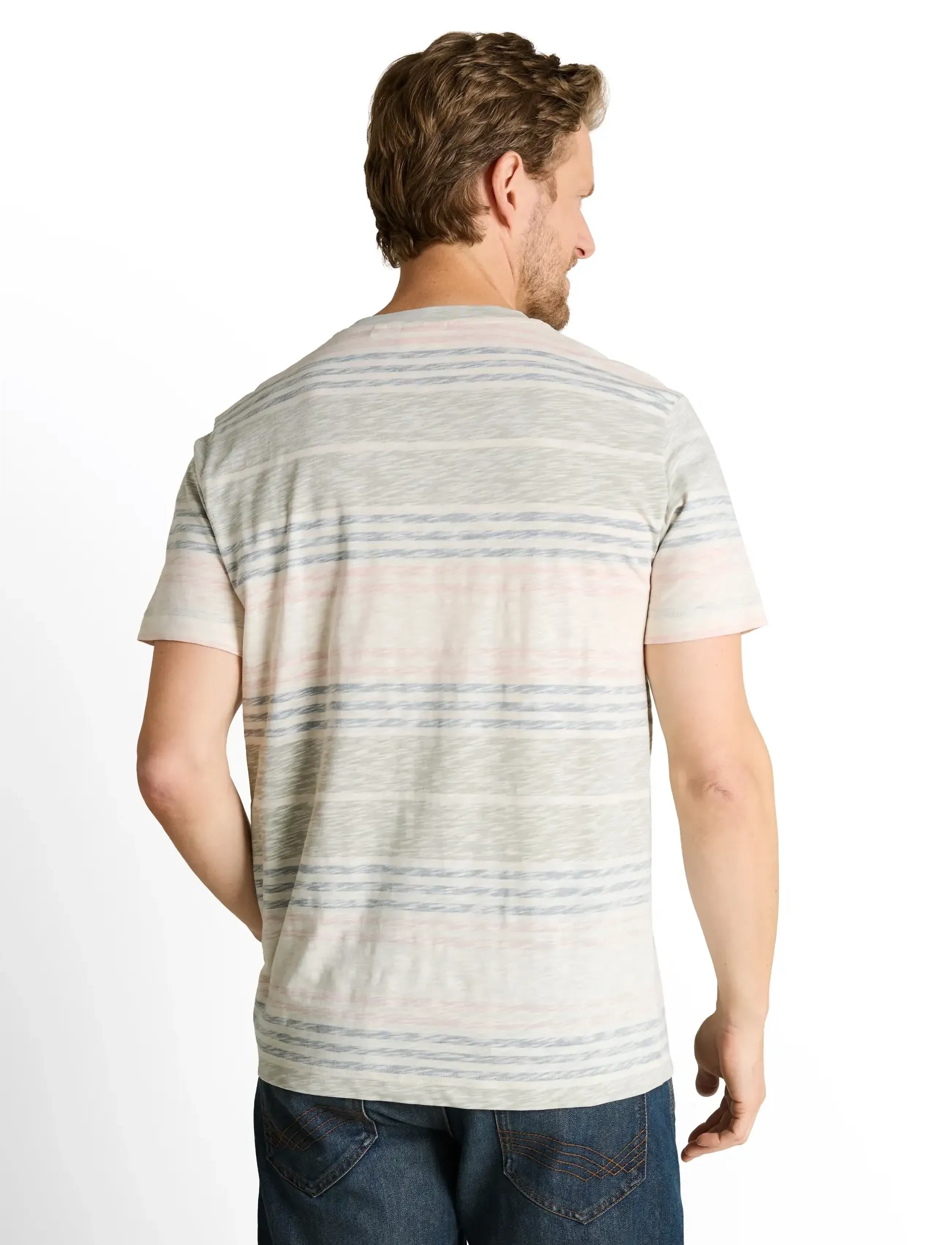 Tom Tailor - inside printed stripe t-shirt - kurzärmelig - rose teal multi color stripe - 2