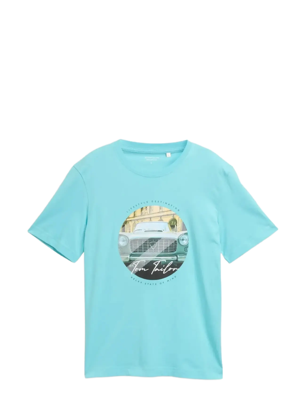 Tom Tailor photoprint t-shirt - T-särgid - RIVER TEAL / blue