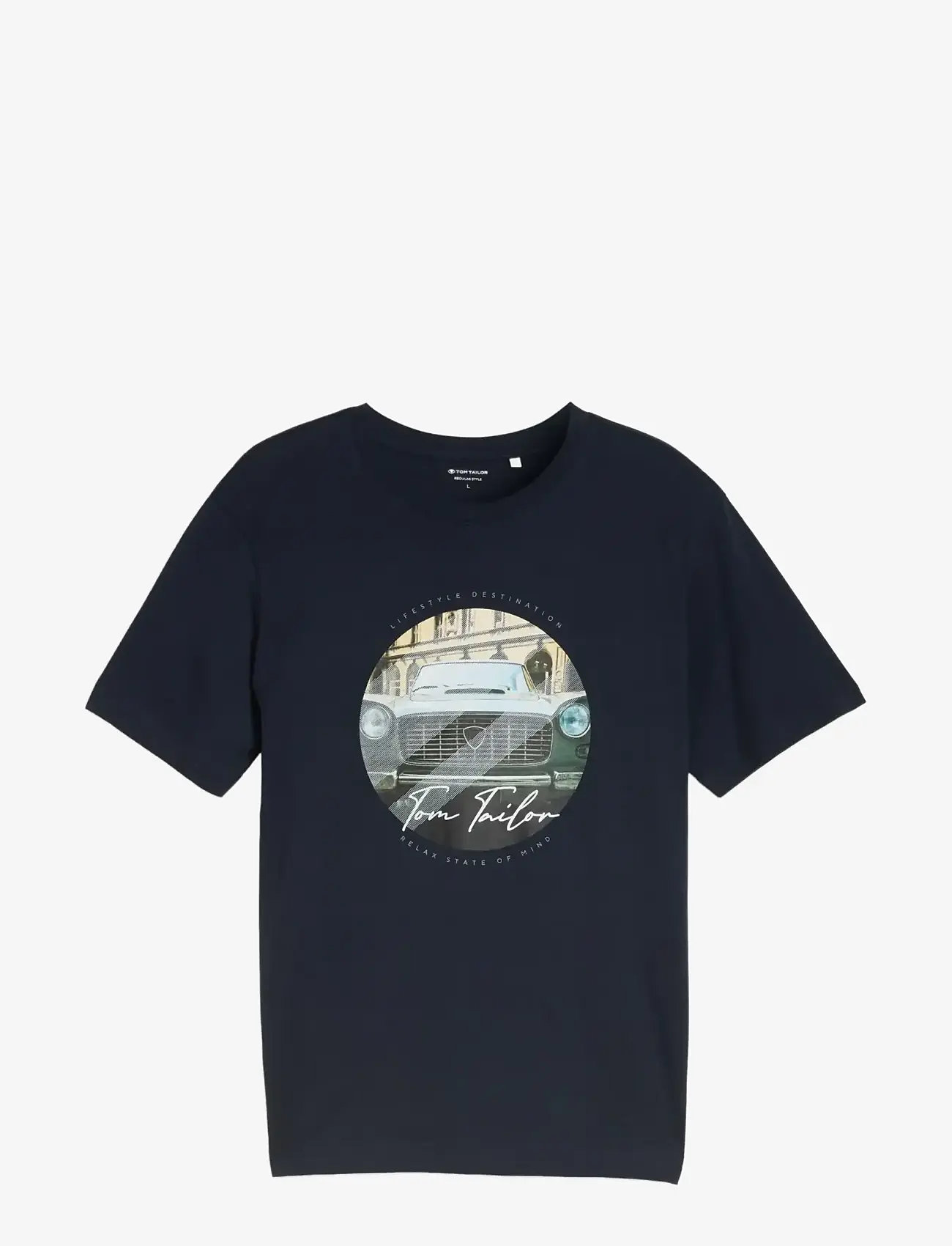 Tom Tailor - photoprint t-shirt - kortærmede t-shirts - sky captain blue - 1