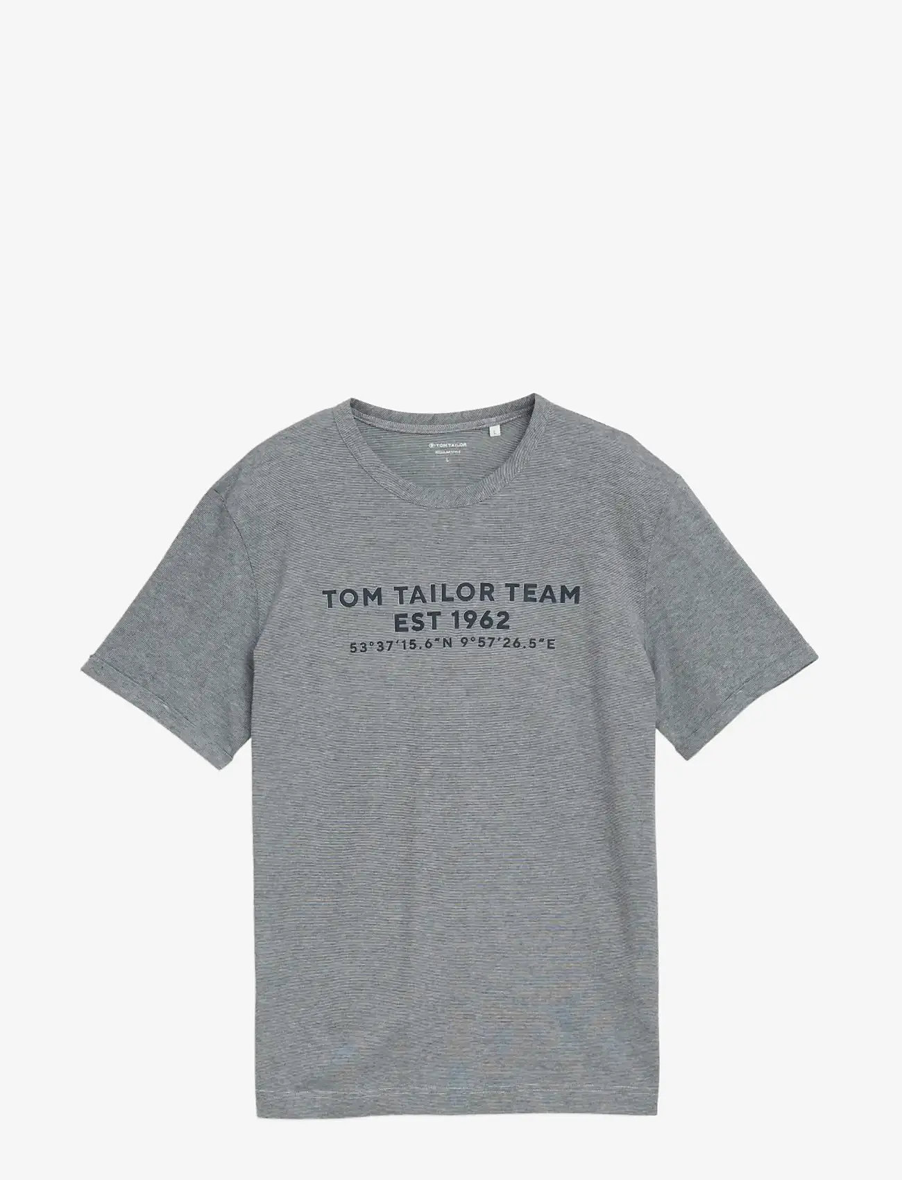 Tom Tailor - printed t-shirt - kortærmede t-shirts - navy white stripes - 1