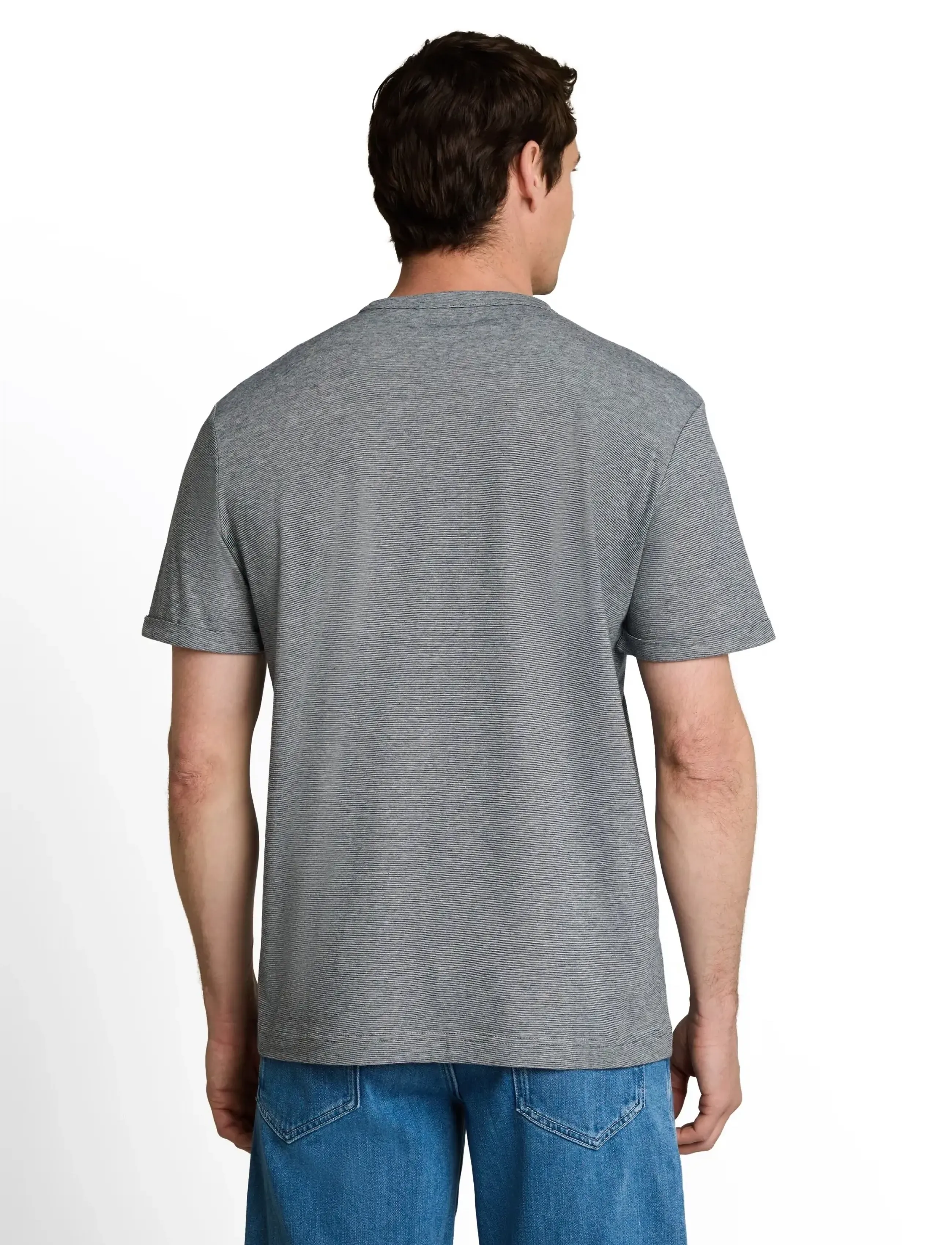 Tom Tailor - printed t-shirt - kortärmade t-shirts - navy white stripes - 2