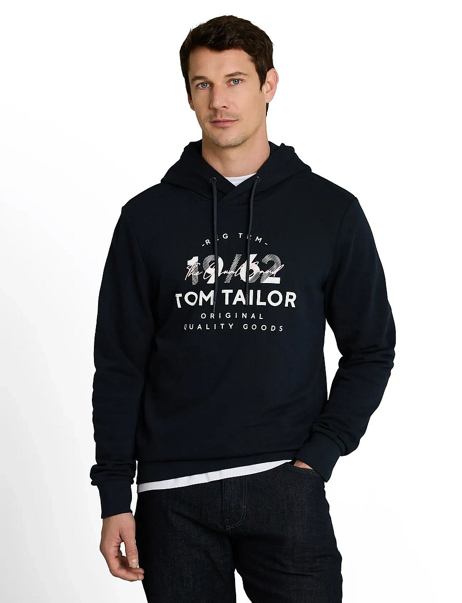 Tom Tailor - printed hoodie - hoodies - sky captain blue - 3