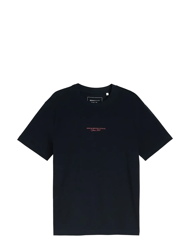 Tom Tailor - relaxed printed t-shirt - kortärmade t-shirts - sky captain blue - 1