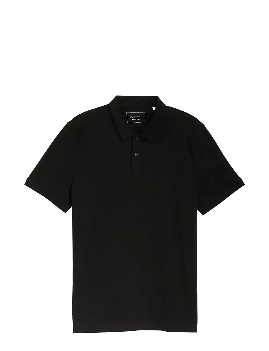 Tom Tailor - basic polo - kurzärmelig - black - 1
