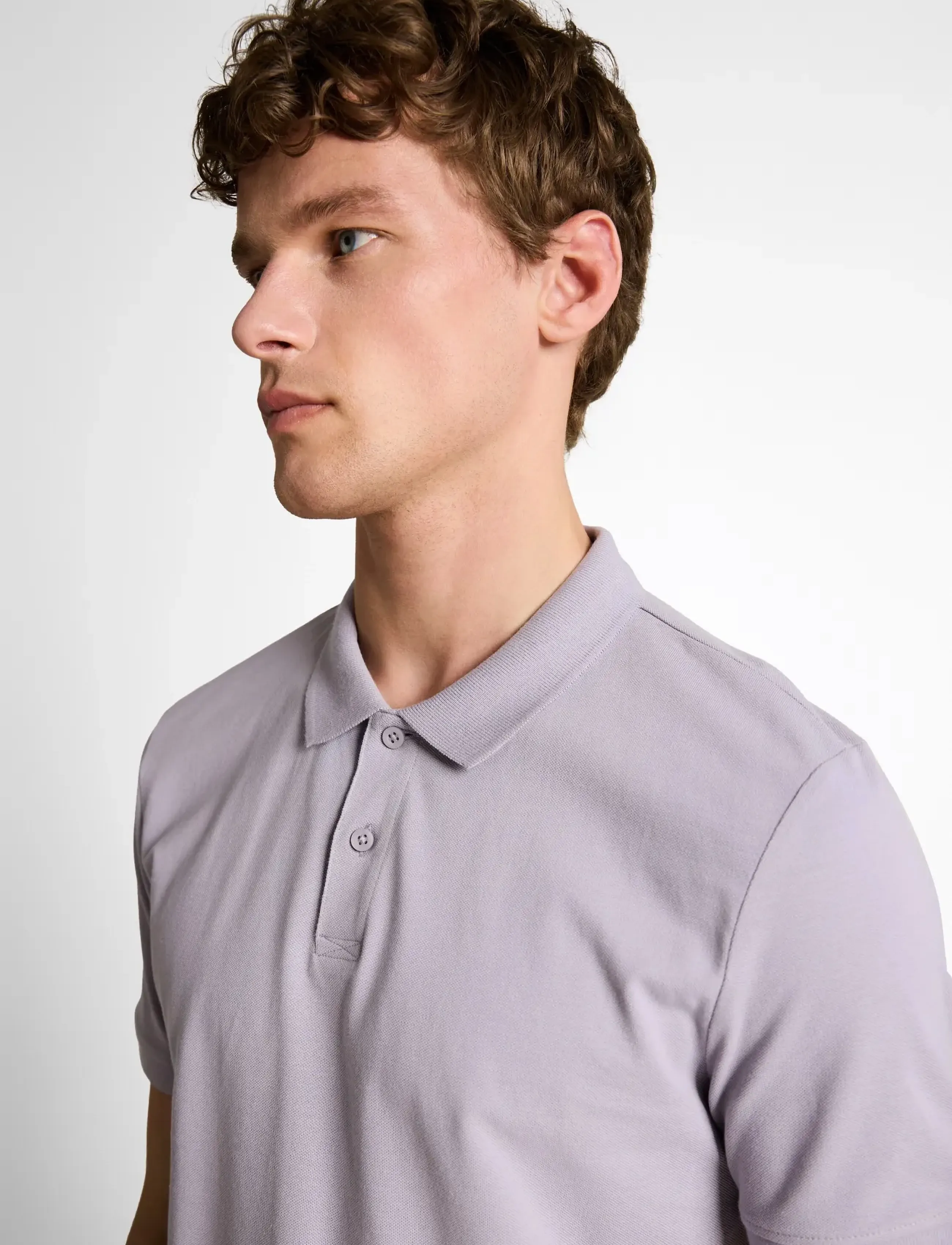 Tom Tailor - basic polo - short-sleeved polos - soft lilac grey - 4