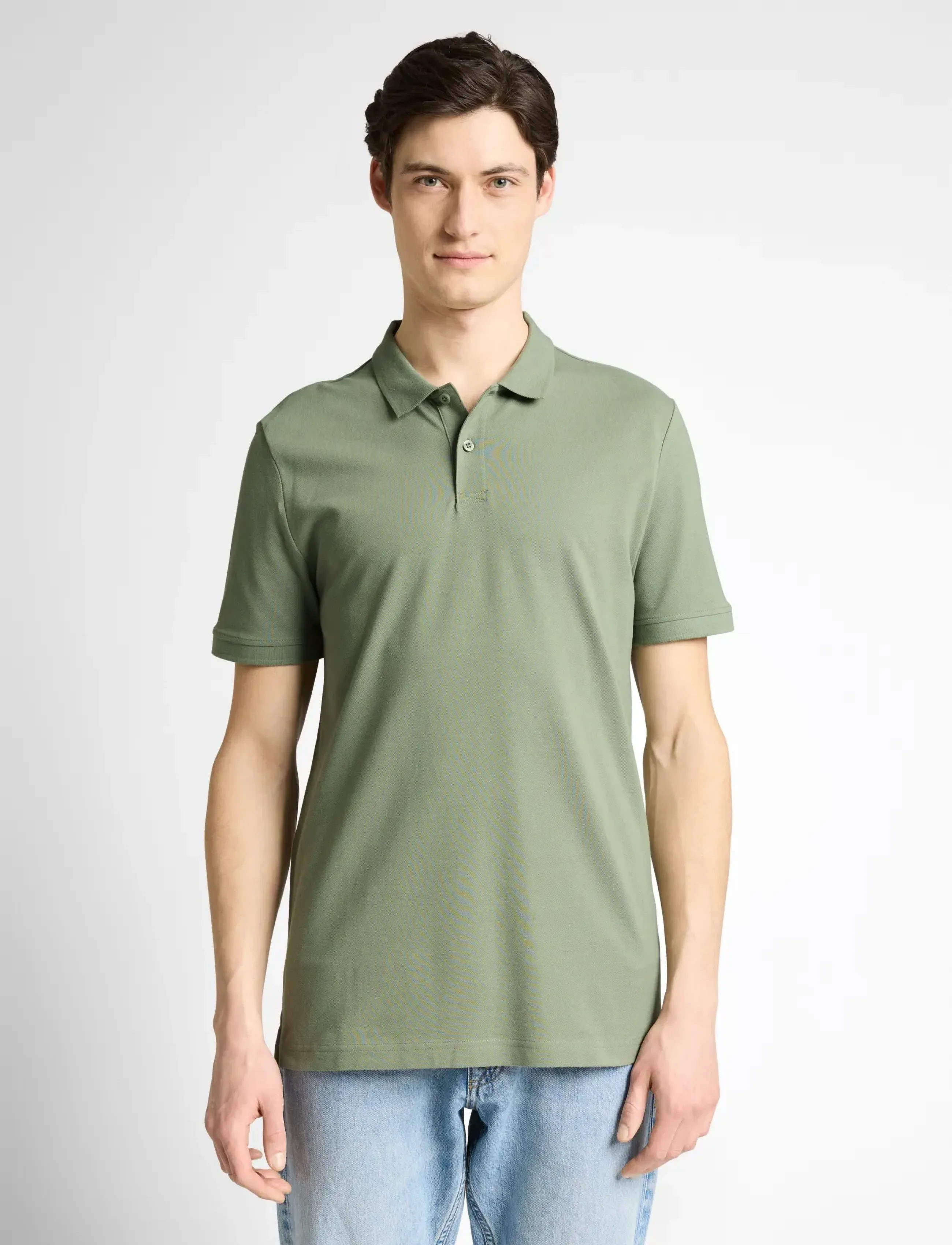 Tom Tailor Basic Polo, XXL, Green, Poloer > Kortærmede, Herre