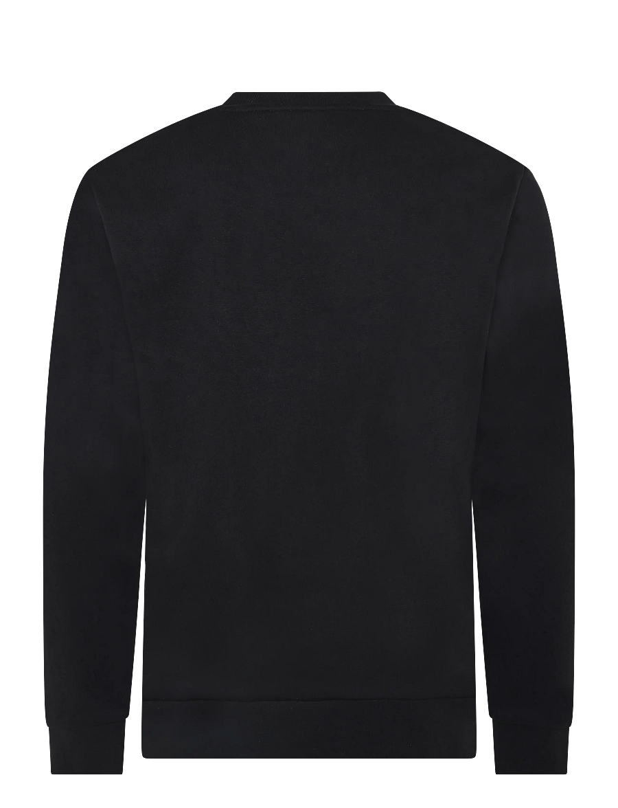 Tom Tailor - solid crew neck sweatshirt - sweatshirts - black - 2