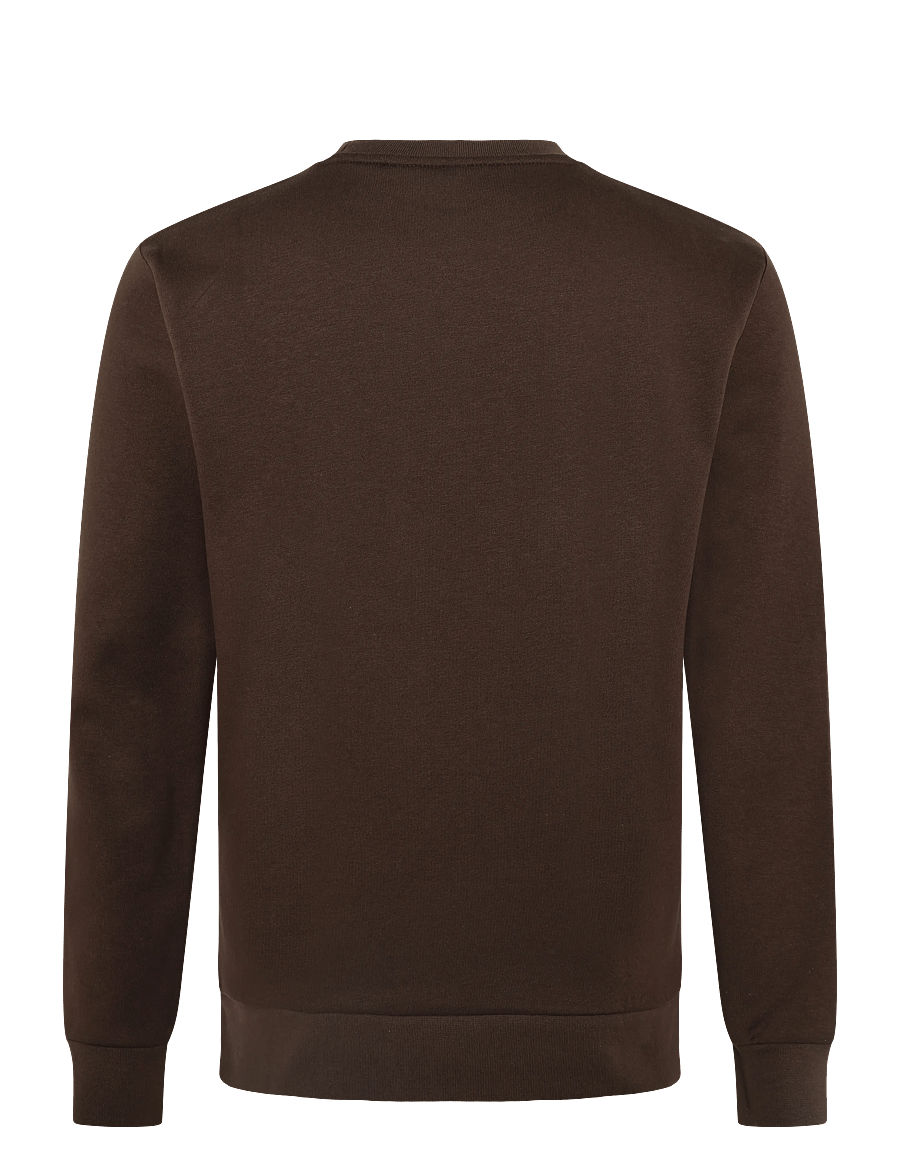 Tom Tailor - solid crew neck sweatshirt - kollektioner - cool dark brown - 2