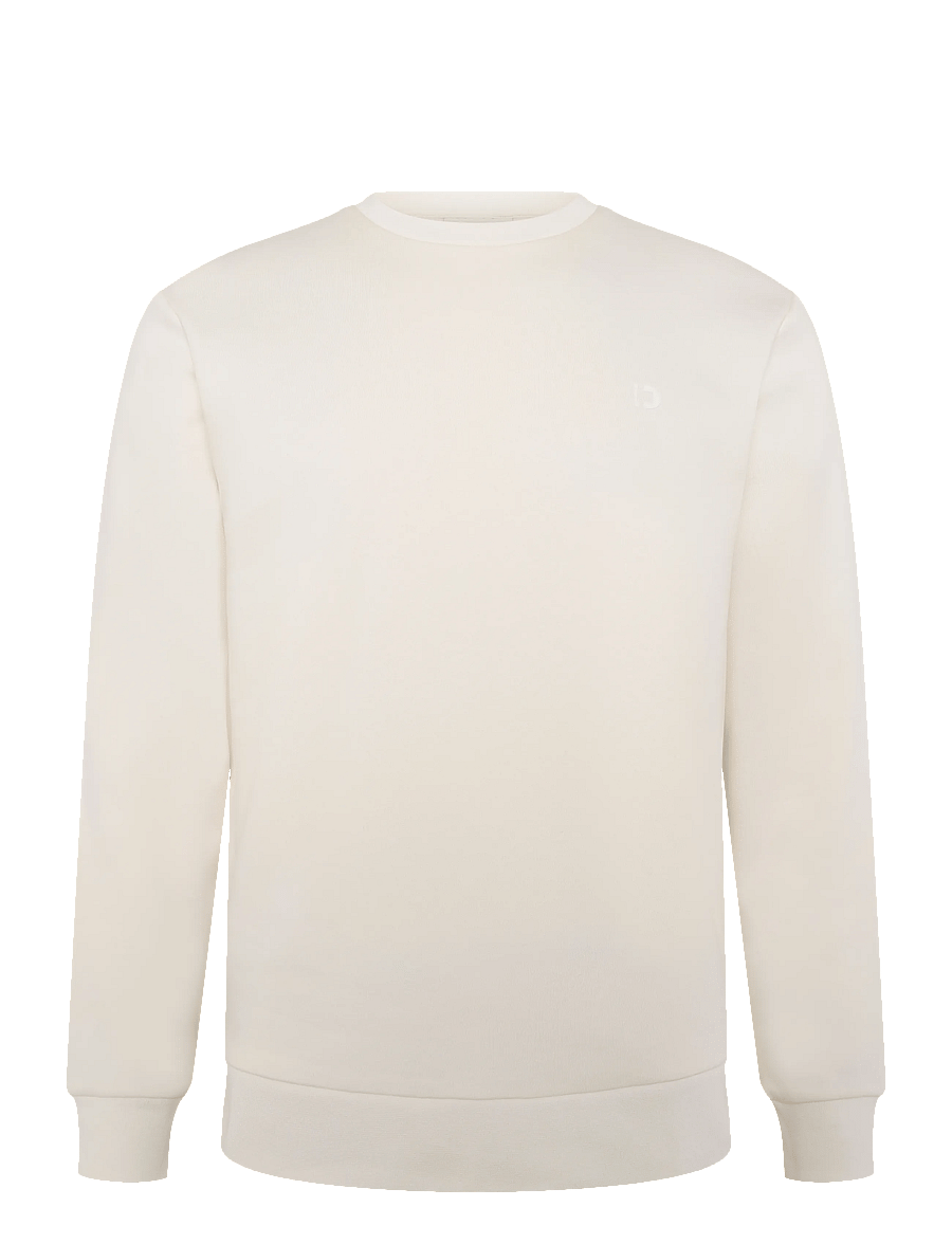 Tom Tailor - solid crew neck sweatshirt - sweatshirts - gardenia white - 1