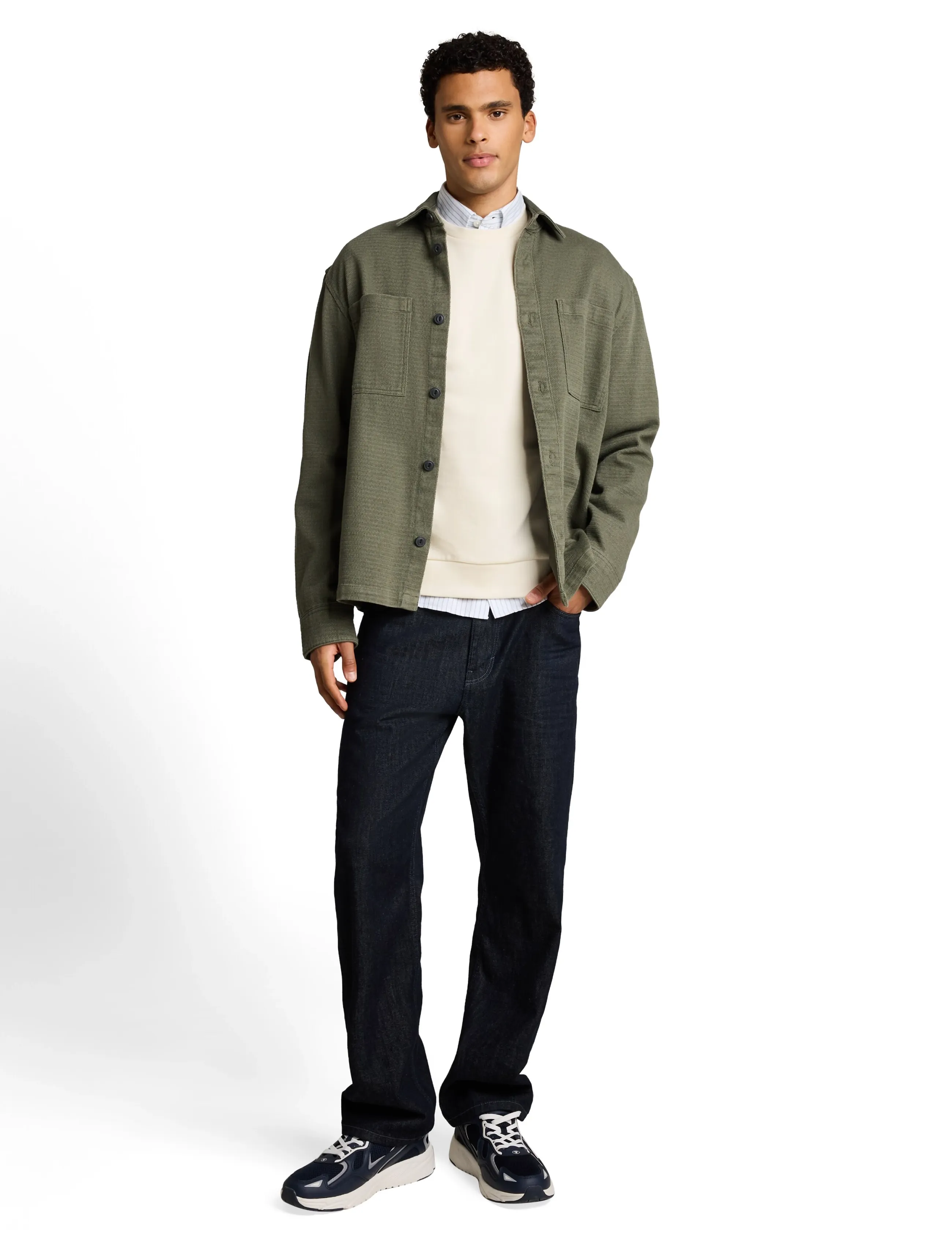 Tom Tailor solid crew neck sweatshirt - Sweatshirts - GARDENIA WHITE / cream
