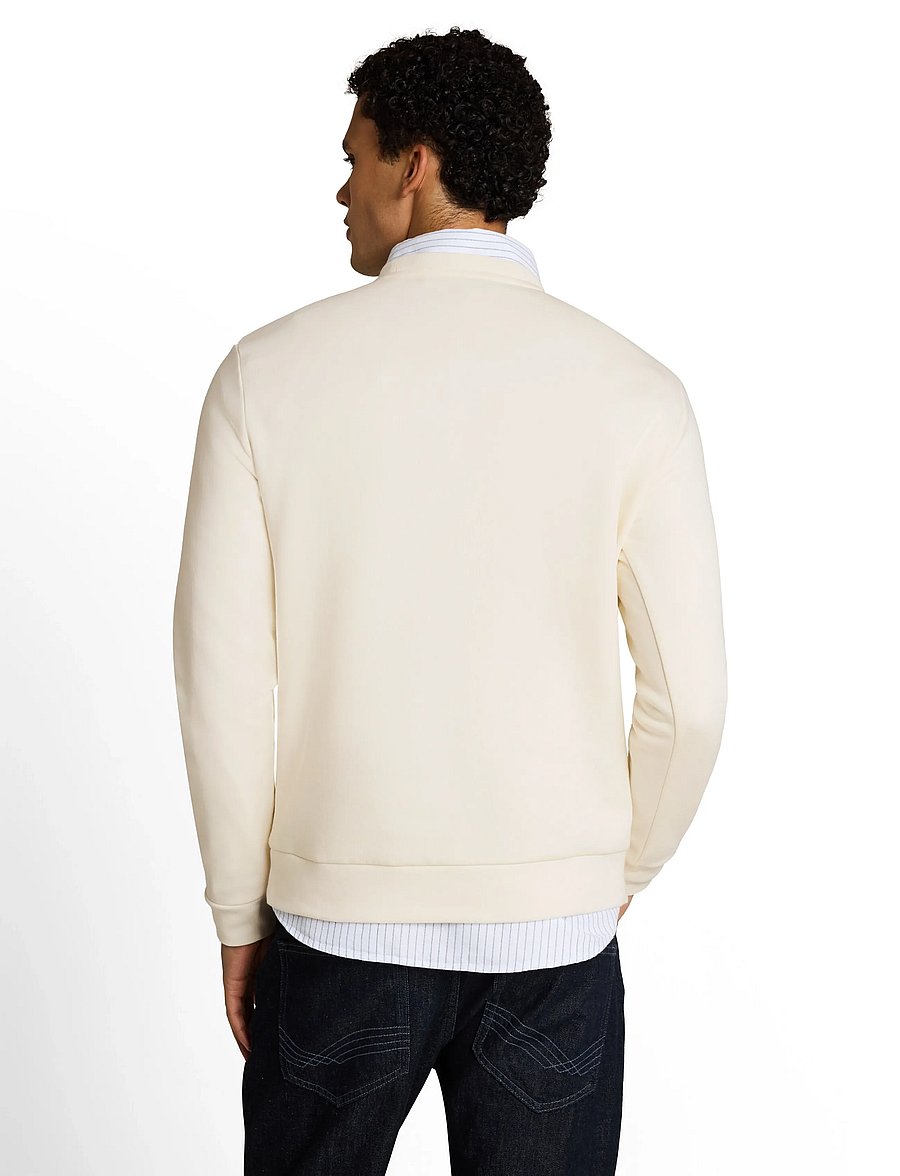 Tom Tailor - solid crew neck sweatshirt - sweatshirts - gardenia white - 3
