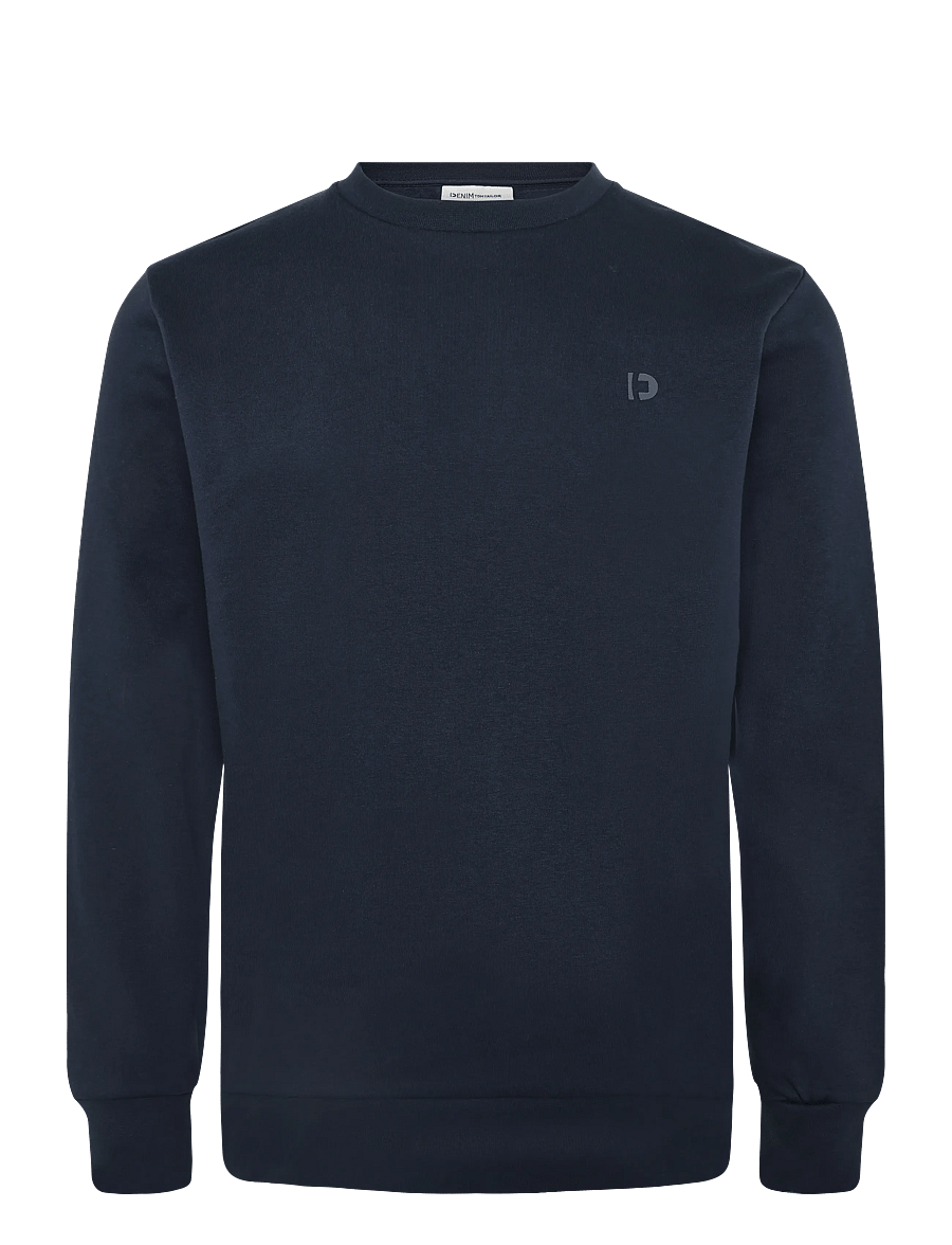 Tom Tailor - solid crew neck sweatshirt - sweatshirts - sky captain blue - 1
