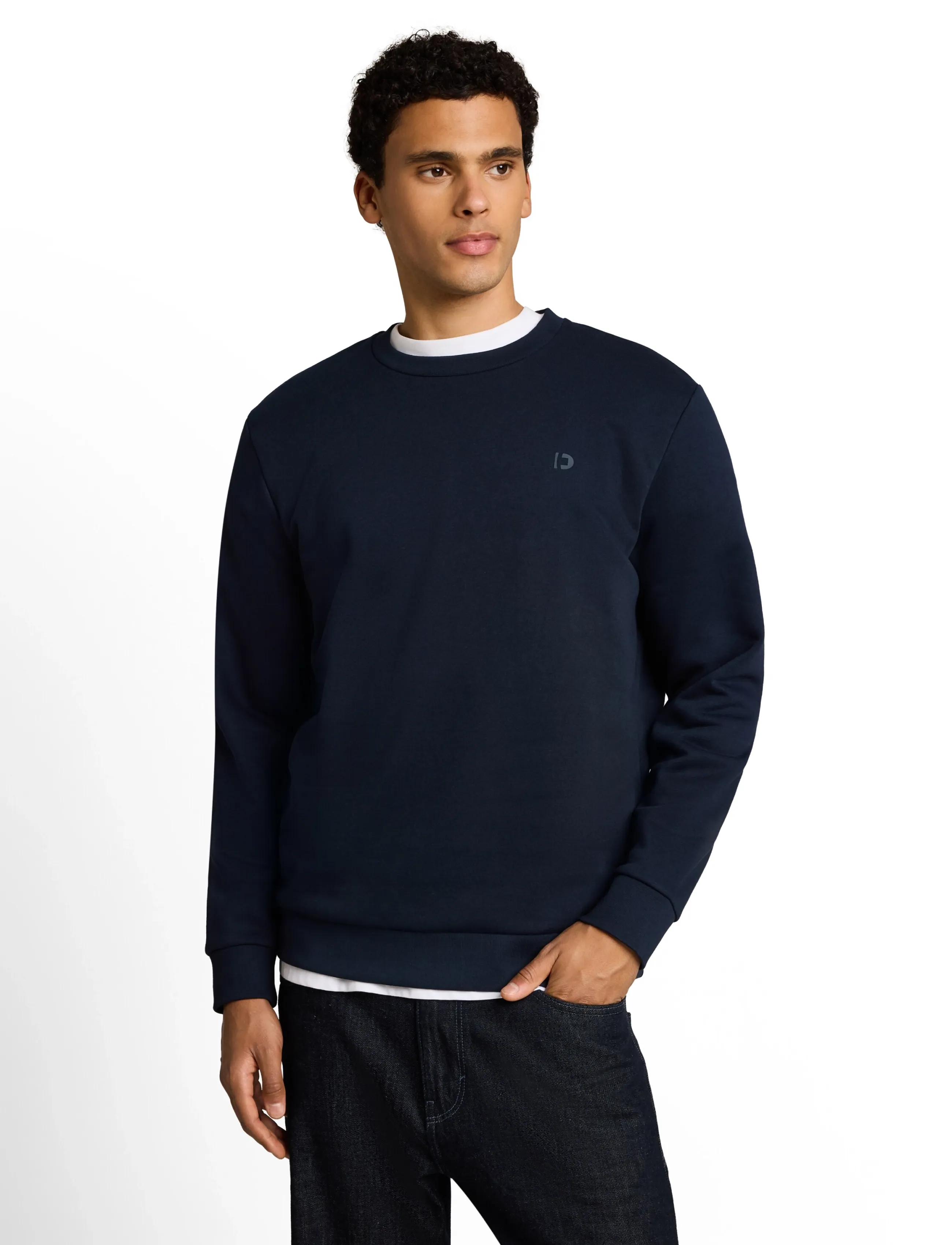 Tom Tailor - solid crew neck sweatshirt - sweatshirts - sky captain blue - 4