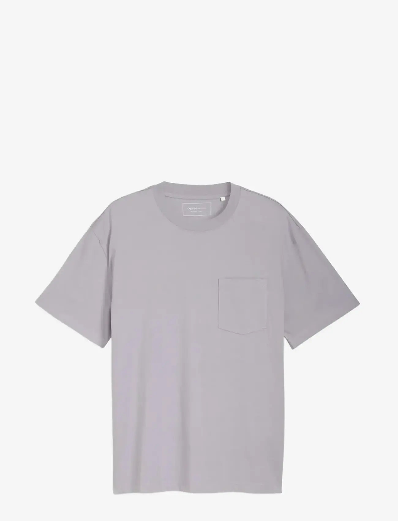 Tom Tailor - relaxed t-shirt with pocket - lühikeste varrukatega t-särgid - soft lilac grey - 1