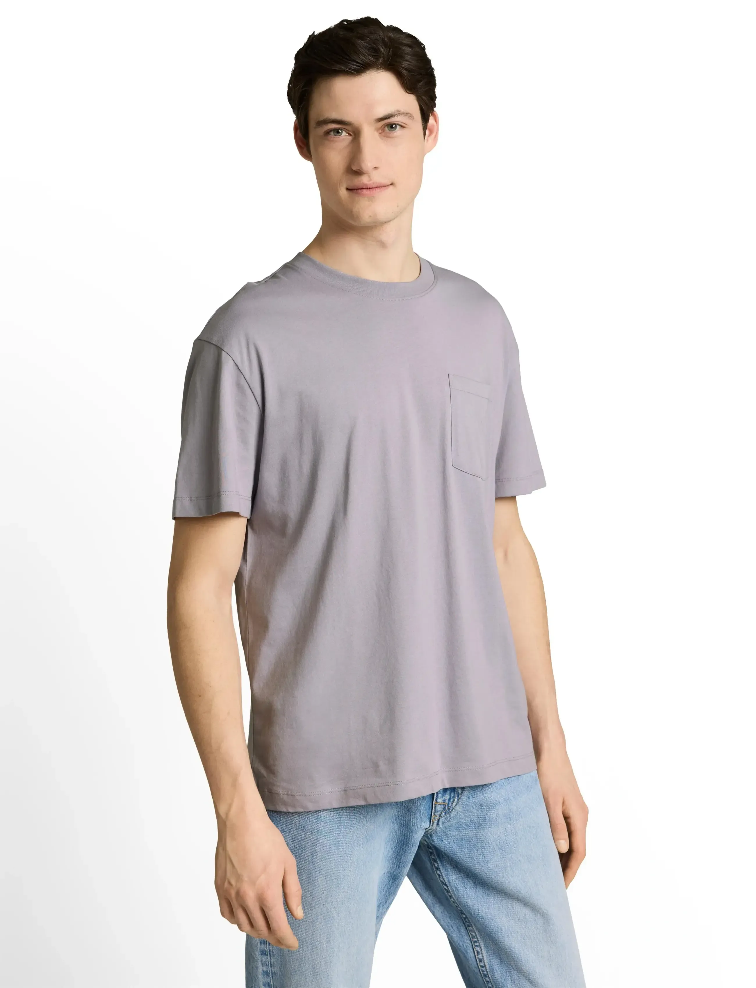 Tom Tailor Relaxed T-Shirt With Pocket, S, T-shirts, Grau - Short-sleeved, Männerswear