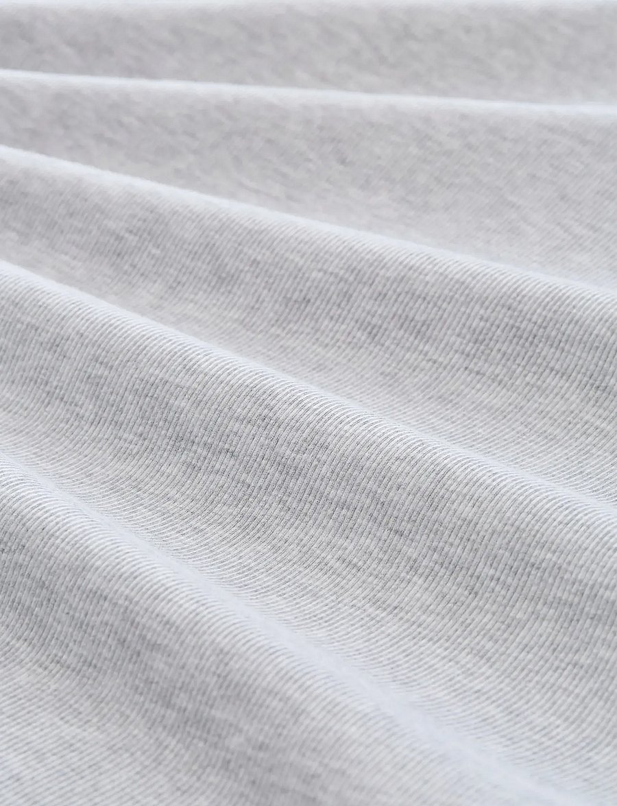 Tom Tailor - slim fit rib t-shirt - kurzärmelig - light stone grey melange - 5
