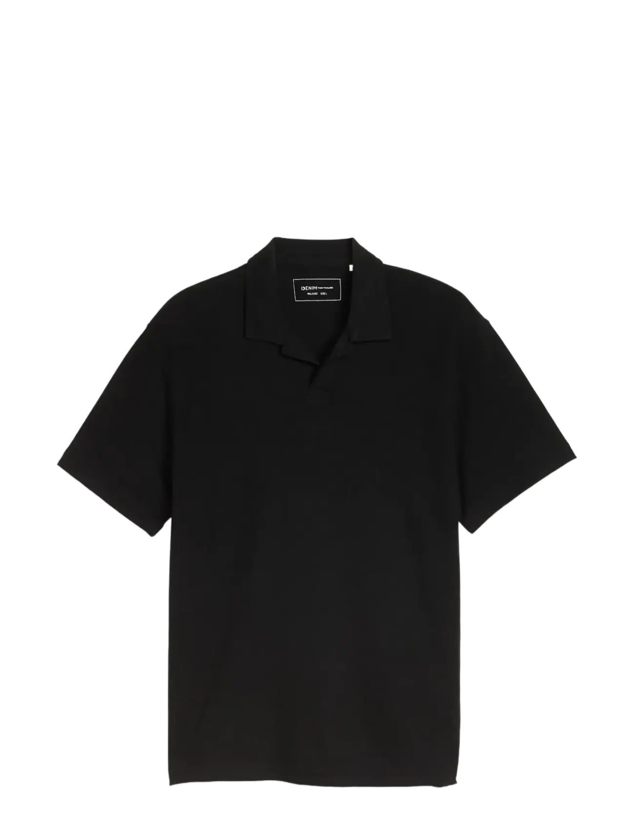 Tom Tailor relaxed structured polo - Pikéer - BLACK / black