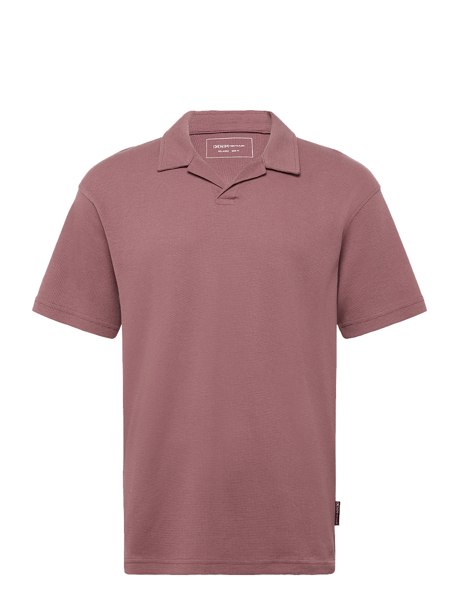 Tom Tailor - relaxed structured polo - kurzärmelig - rose taupe - 1
