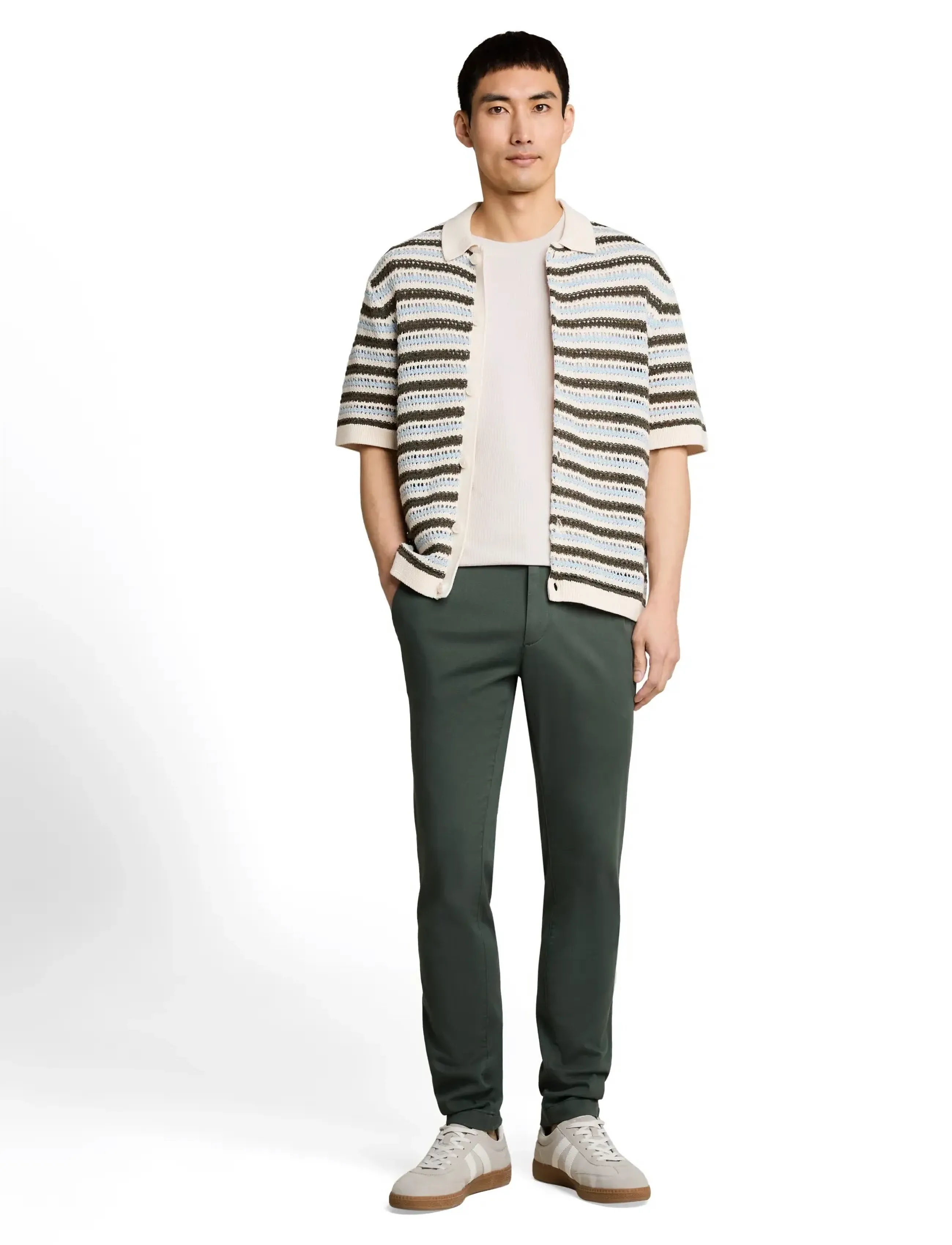 Tom Tailor Slim Chino, 32 x 32, Trousers, Khakigrün - Chinos, Männerswear