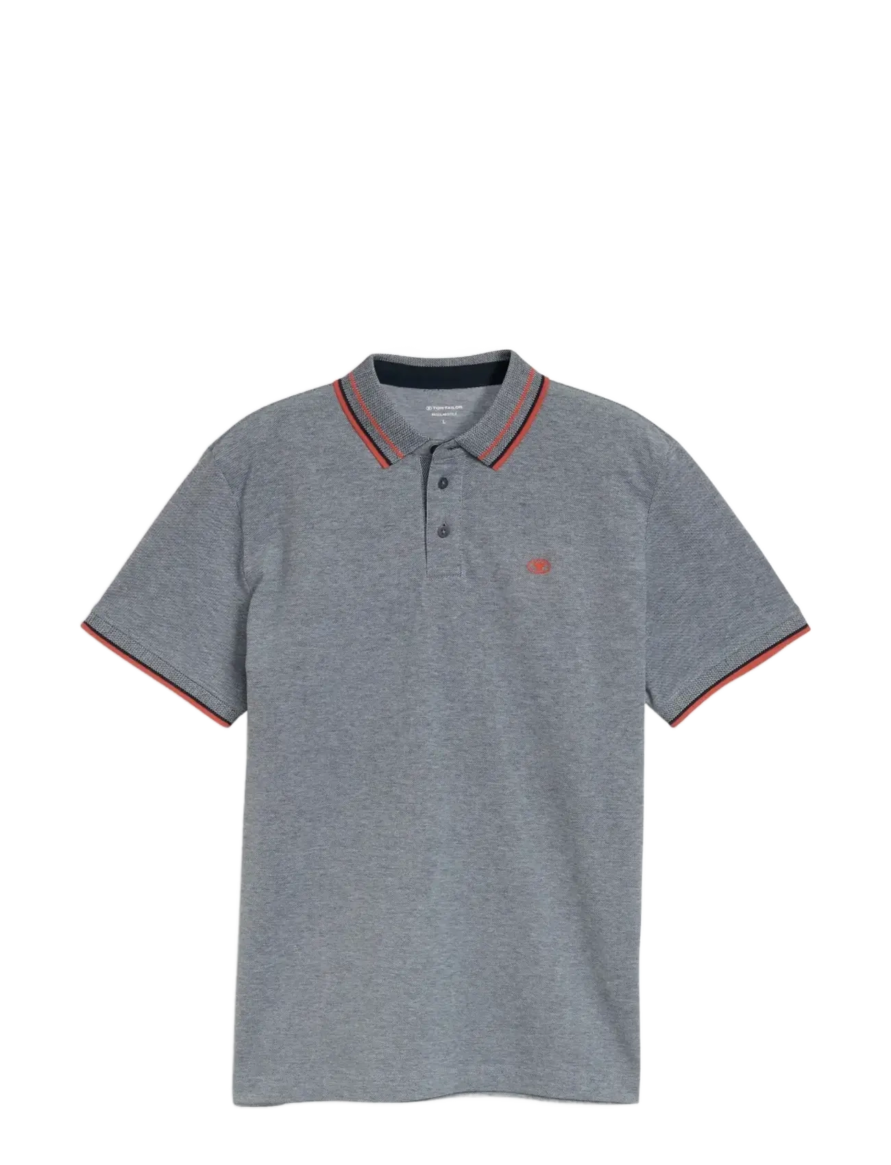 TOM TAILOR Printed Polo Grau - S - Herren