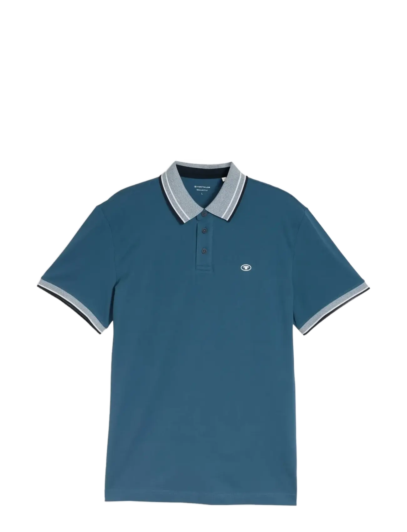 TOM TAILOR Printed Polo Schwarz - XL - Herren