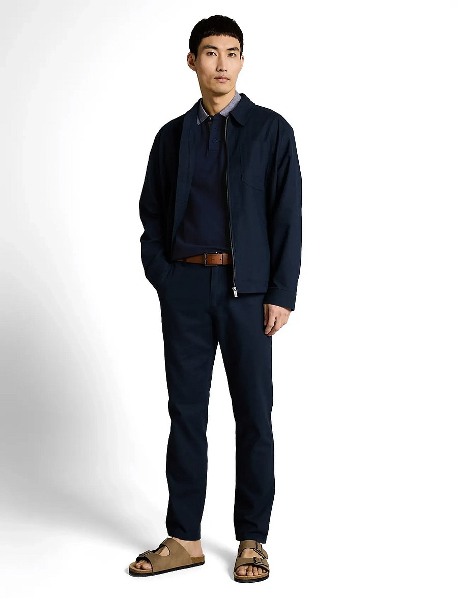 Tom Tailor - printed polo - short-sleeved polos - sky captain blue - 0